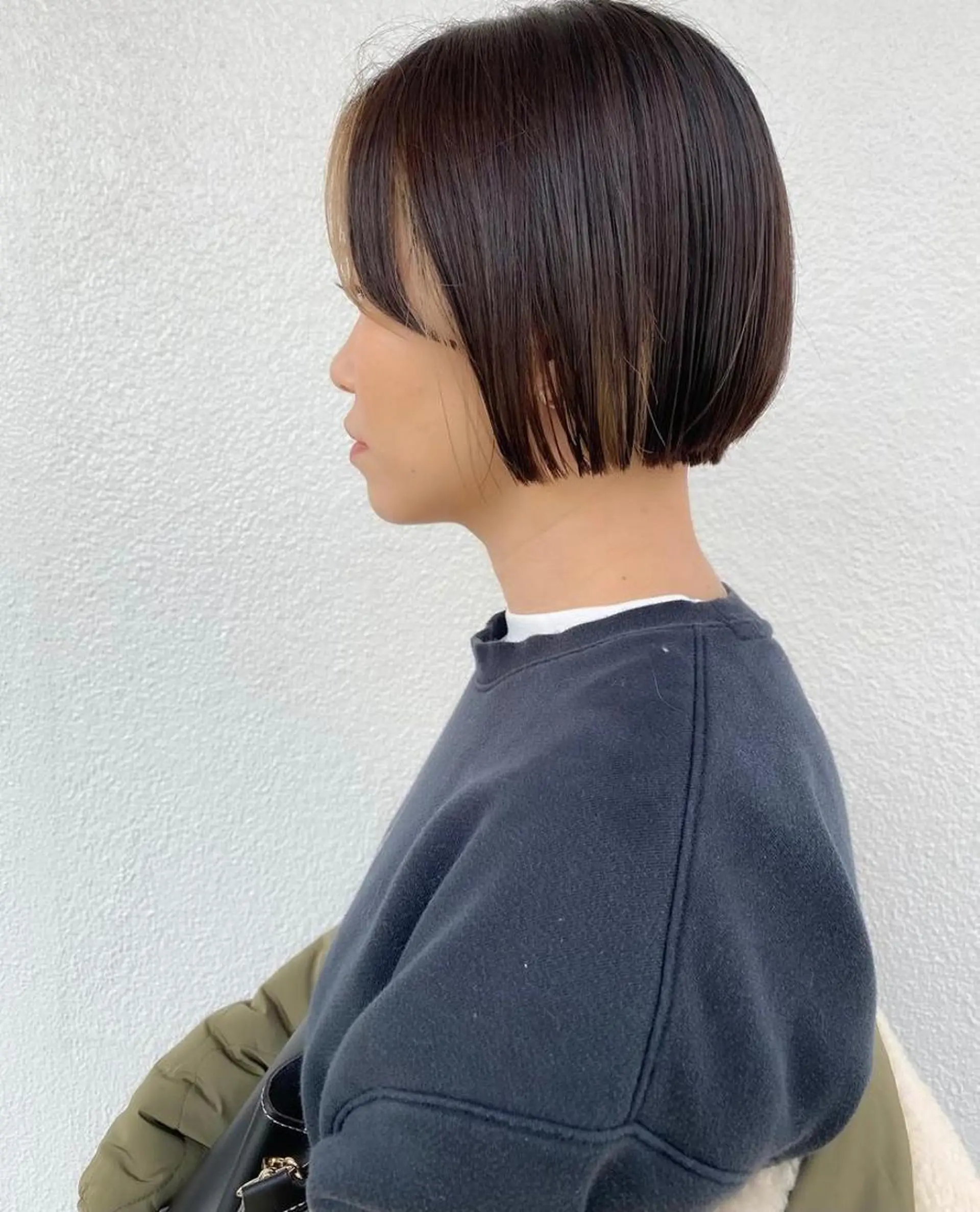 ショート カラー ショートボブ ベージュカラー インナーカラー ボブ ショートヘア 藤井 貴美子のヘアスタイル