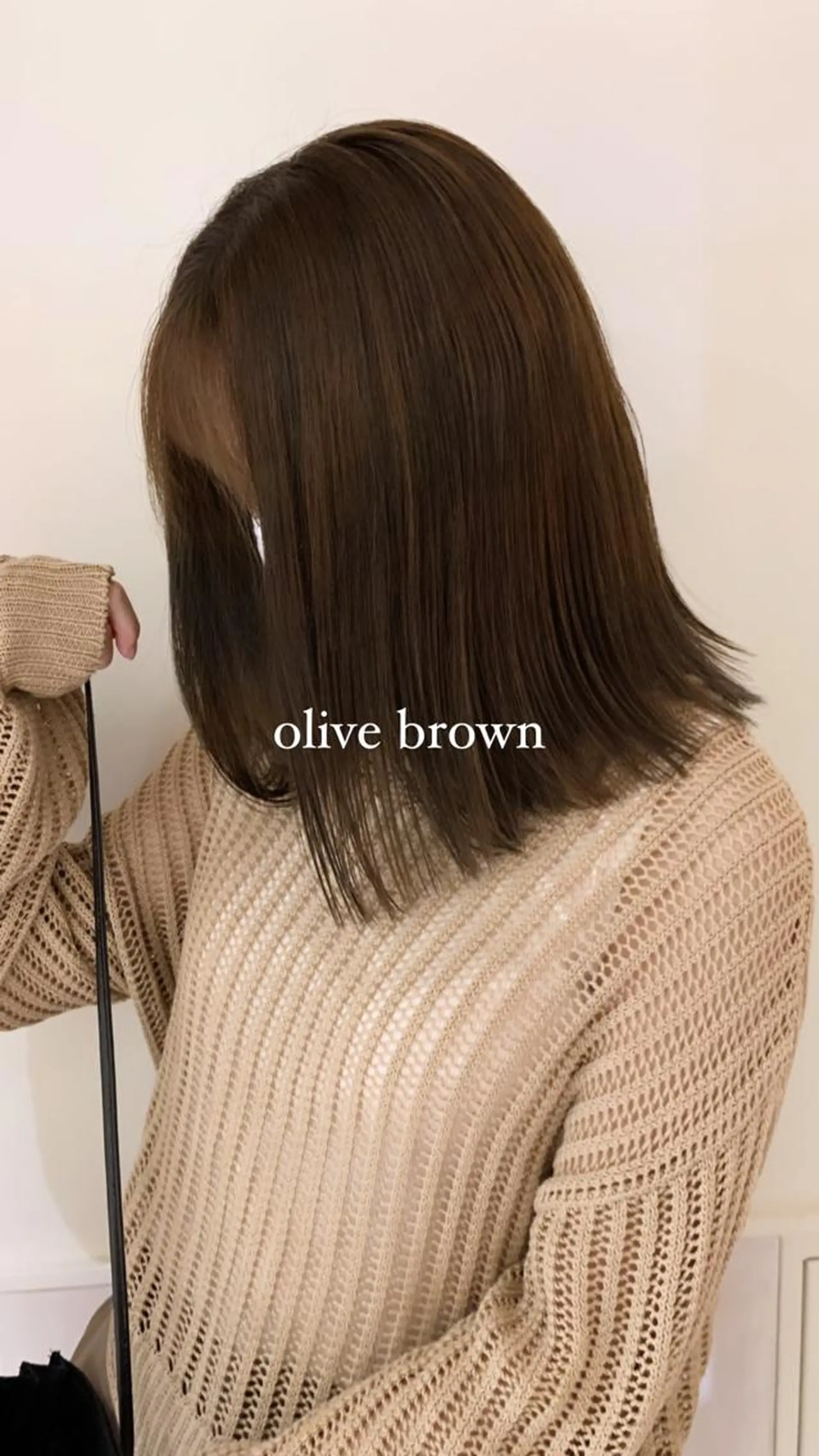 ミディアム 落合希 Olivebeigeのヘアスタイル