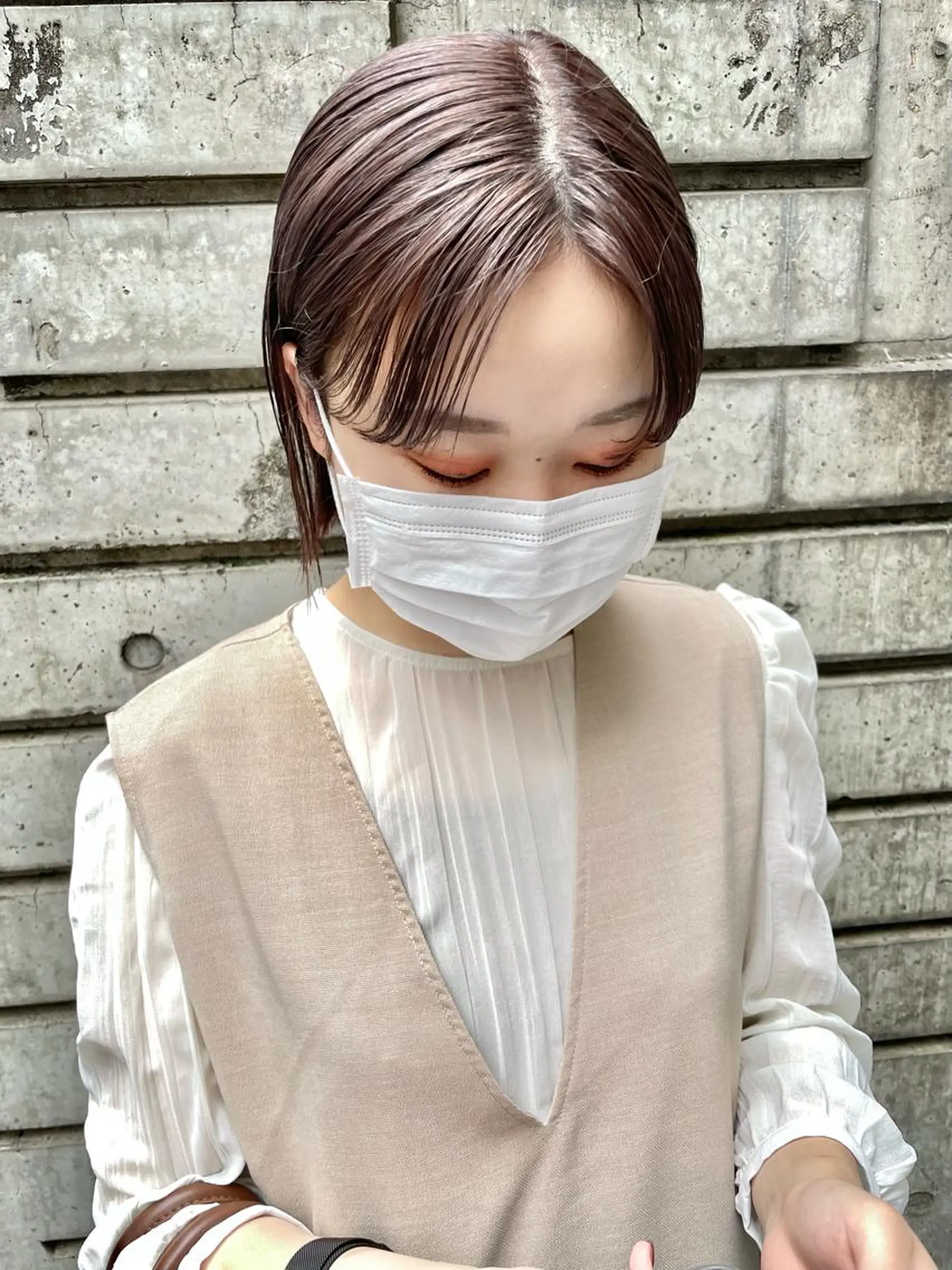 ショート カラー 👩🏻ボブ/ 髪質改善ダブルカラーのヘアスタイル