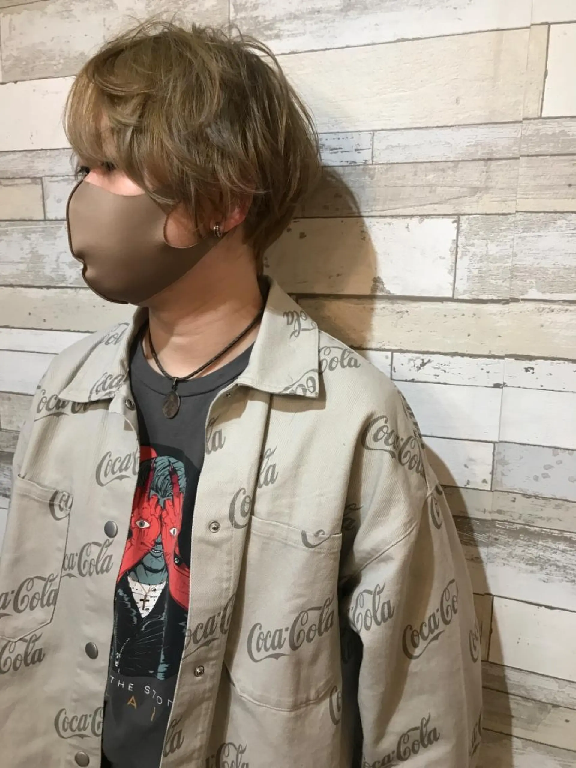 ショート カラー ブリーチ グレージュ ボブ Hair Salon g-room所属・大山 雅矢のヘアスタイル