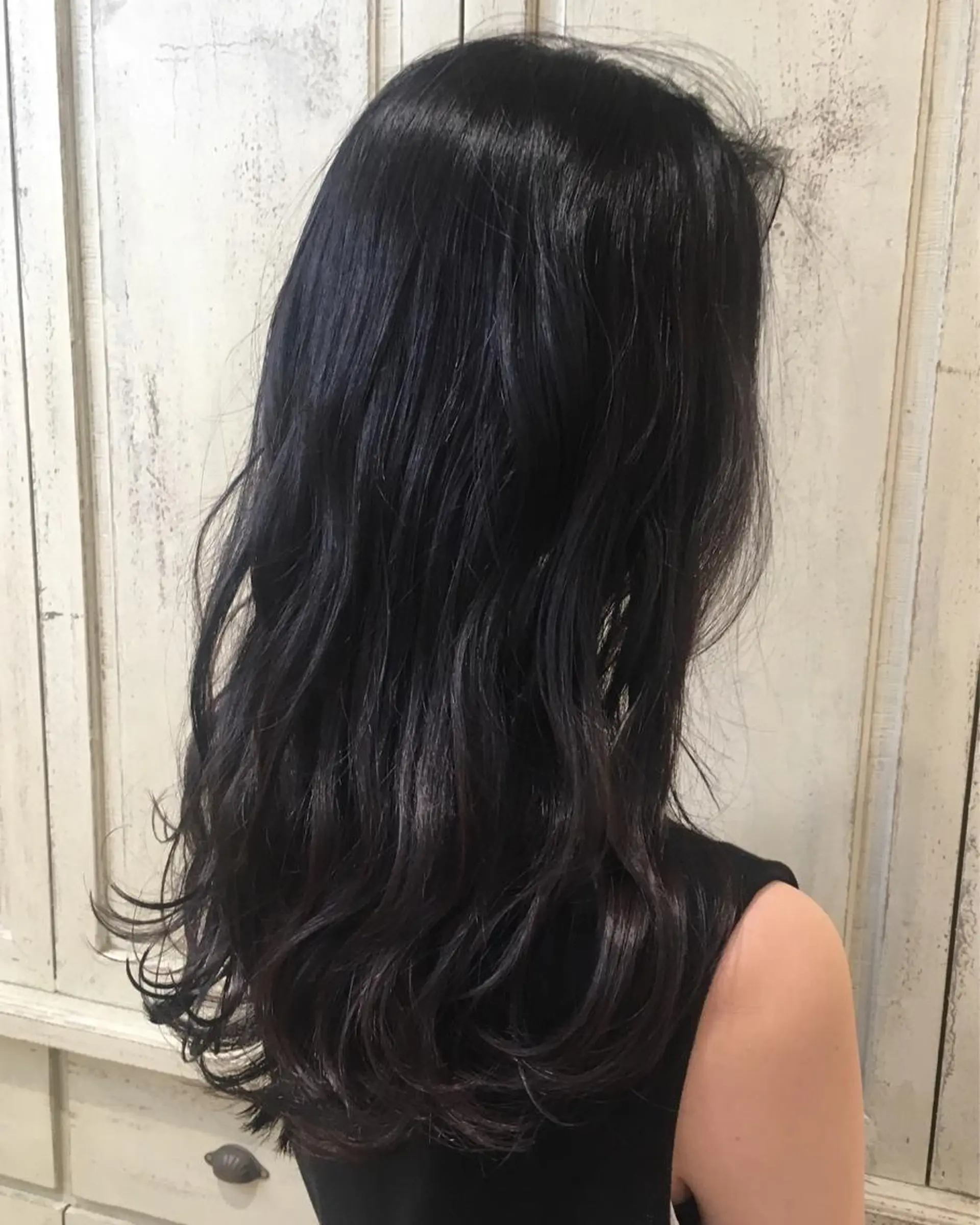 ロング カラー アッシュ ラベンダーカラー ラベンダーアッシュ まなべ さくらのヘアスタイル