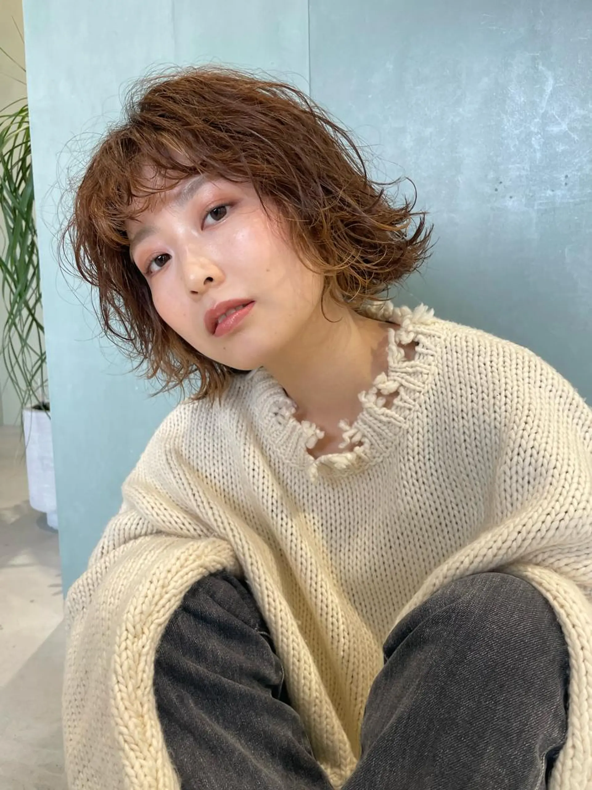 ミディアム 千原 海颯のヘアスタイル