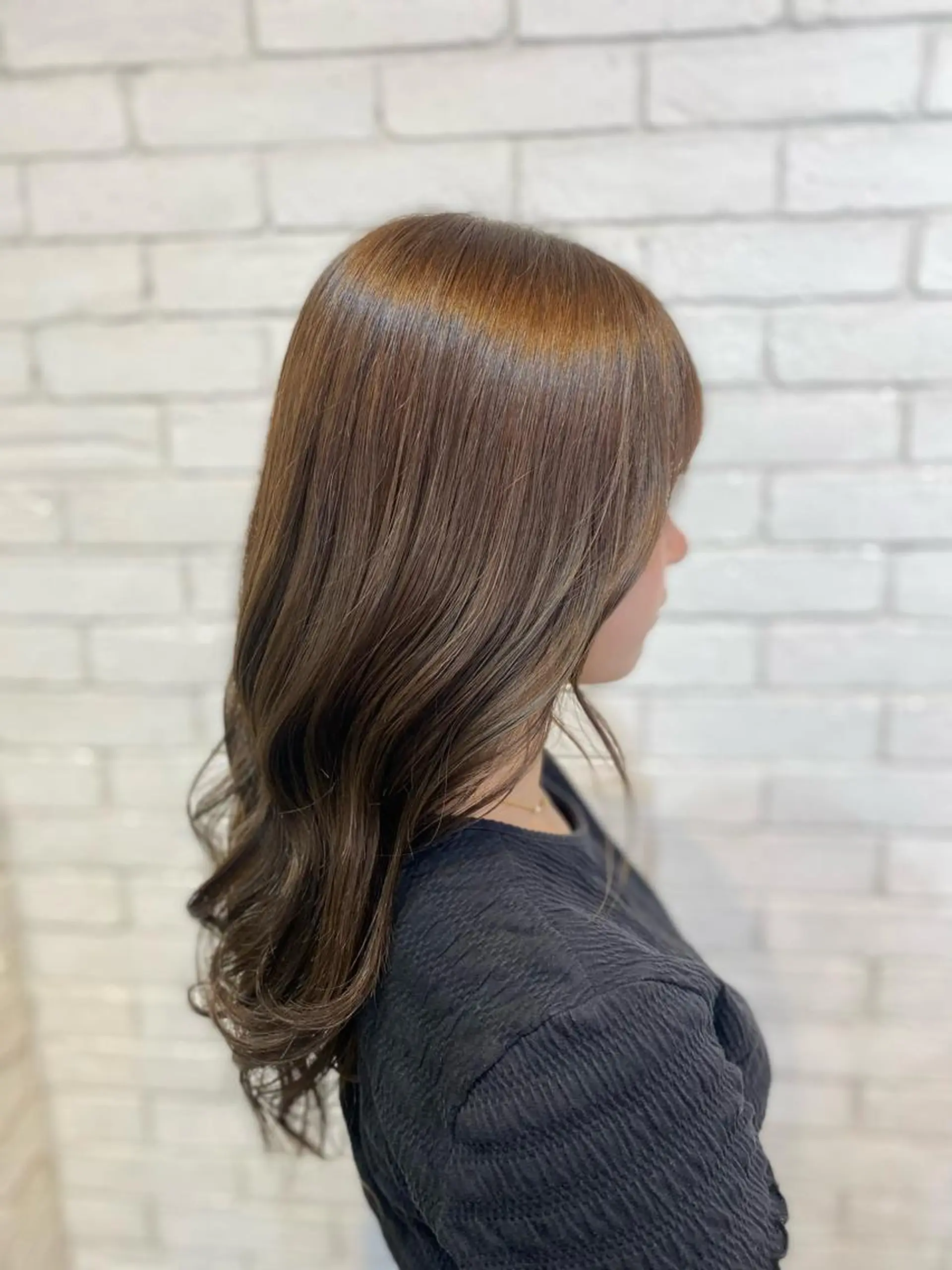 ロング カラー ヘアカラー トリートメント ヨシダ フミノリのヘアスタイル