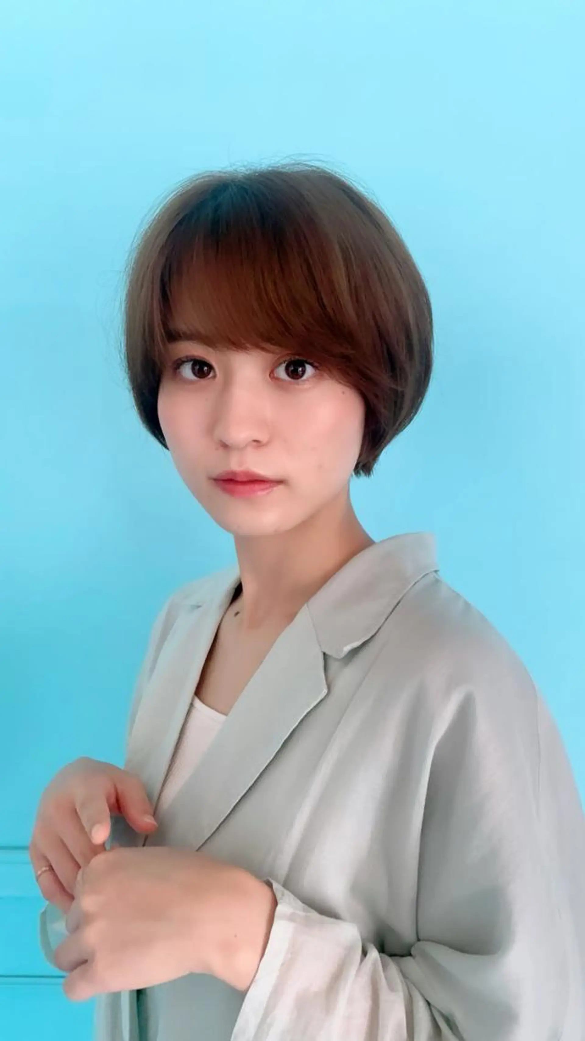 ショート カラー ✨縮毛矯正/髪質改善 錦糸町/松坂拓馬のヘアスタイル