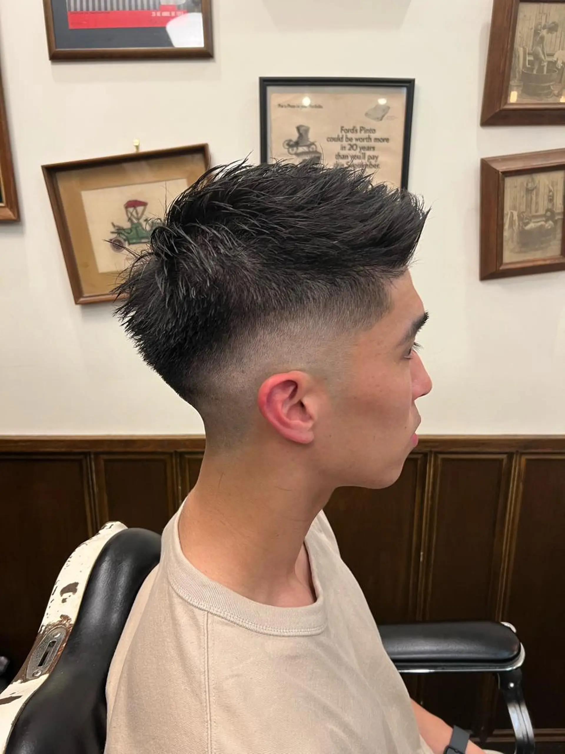 ショート メンズ 大久保 竣太のヘアスタイル