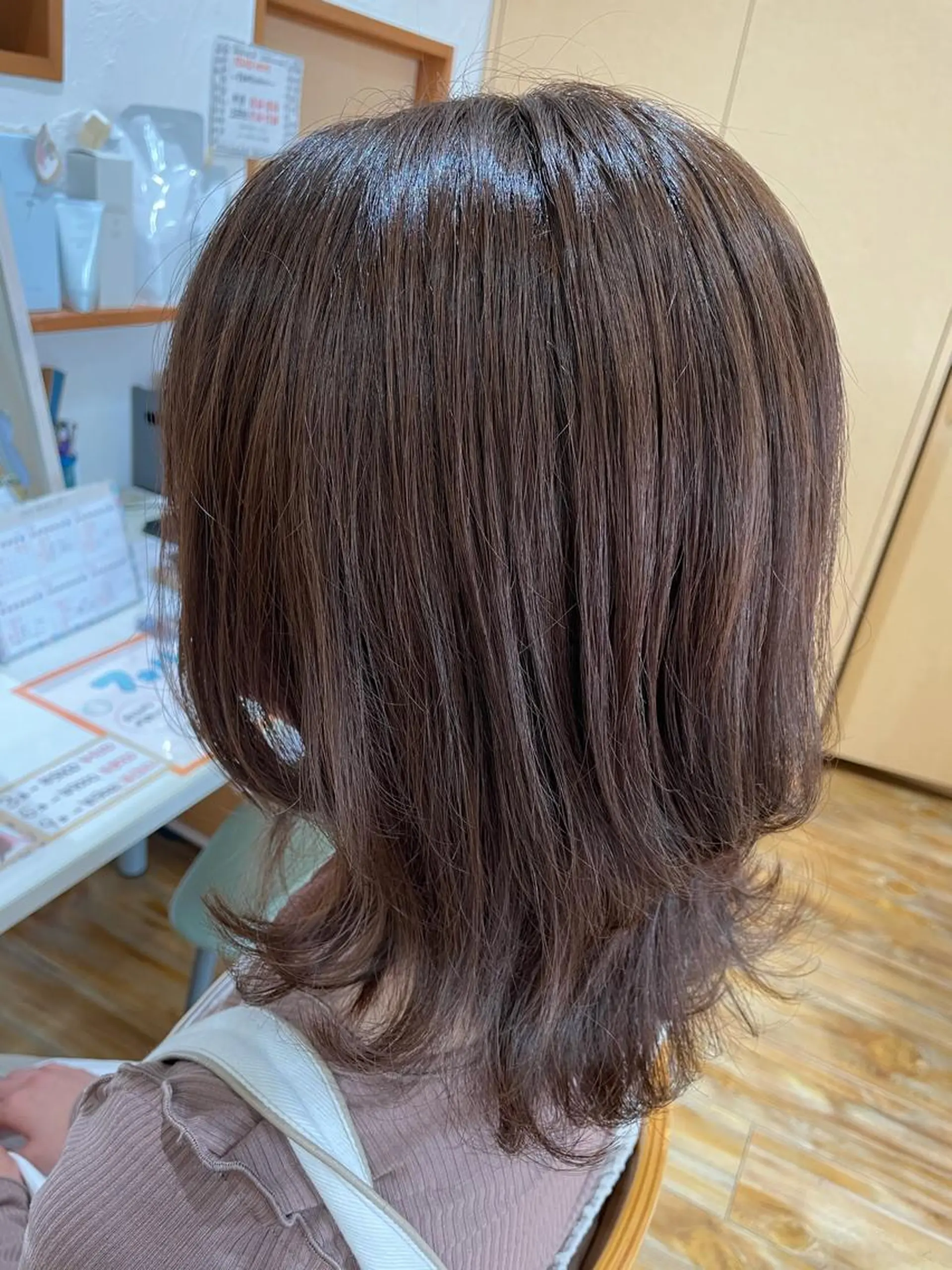 ミディアム カラー FELICE of hair 田口千尋のヘアスタイル