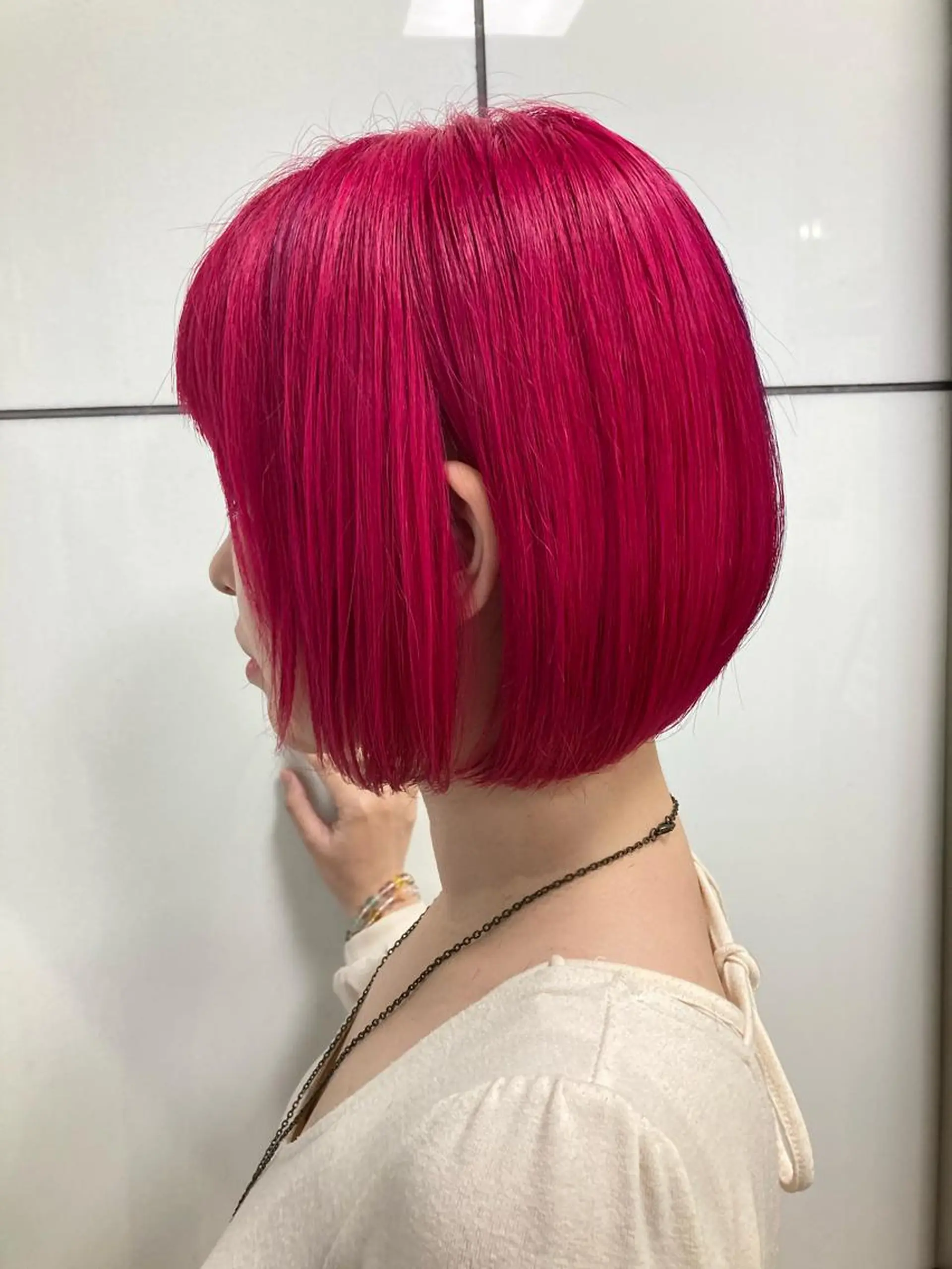 ショート カラー ハイトーンカラー ピンクカラー ヘアカラー 髪質改善/痛ませ ないカラー/西村航大のヘアスタイル