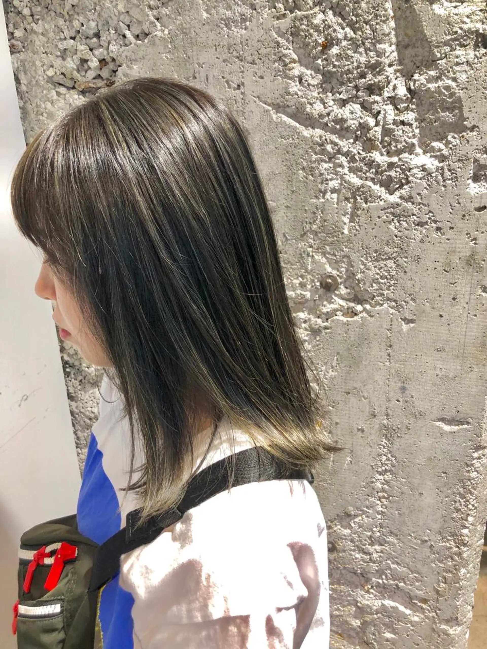 ミディアム 縮毛矯正セミナー講師 ヨコモリユウキのヘアスタイル