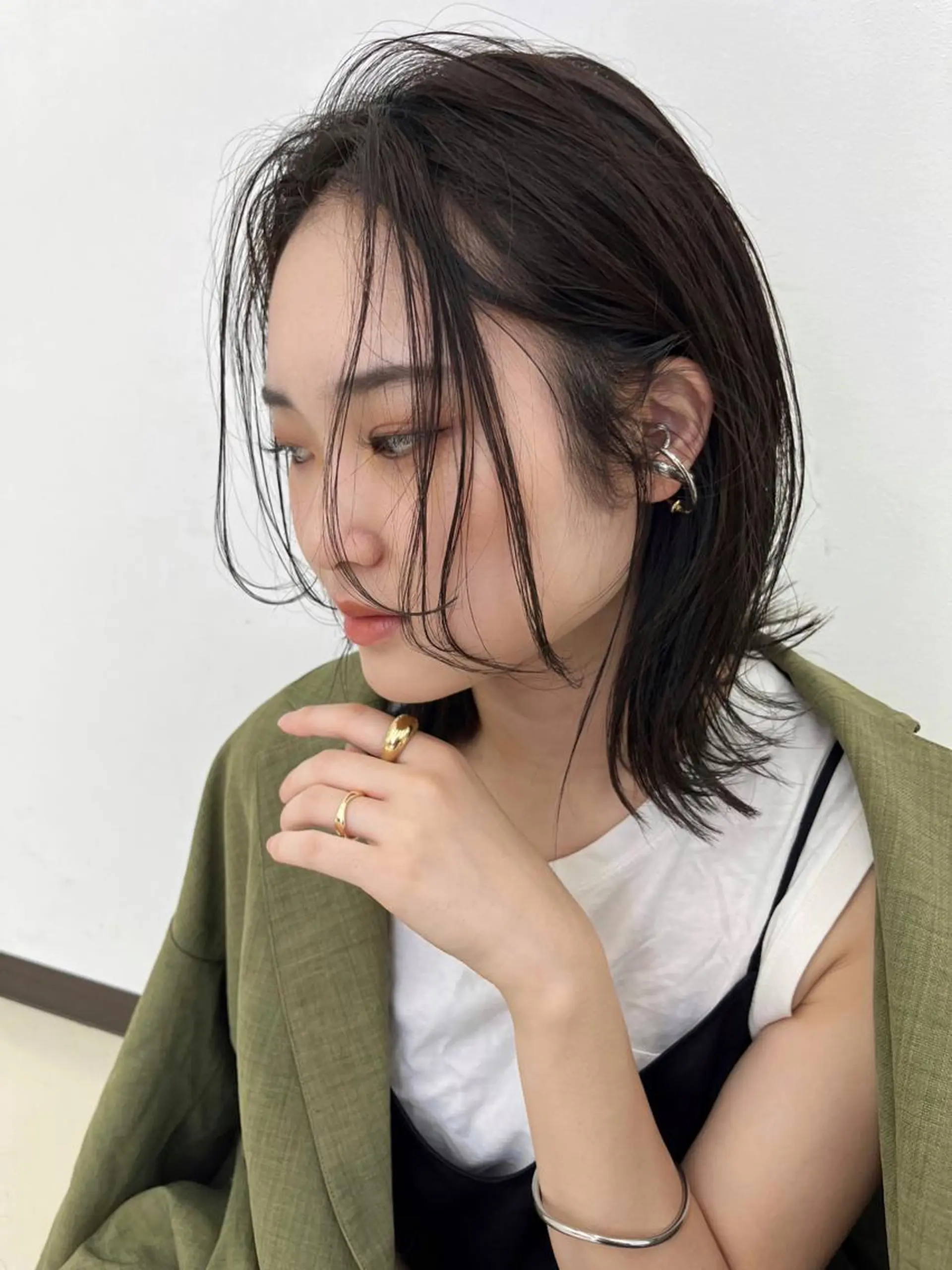 ミディアム カラー ヘアアレンジ カット ヘアカラー トリートメント 溝口 ひなこのマツエク・マツパデザイン