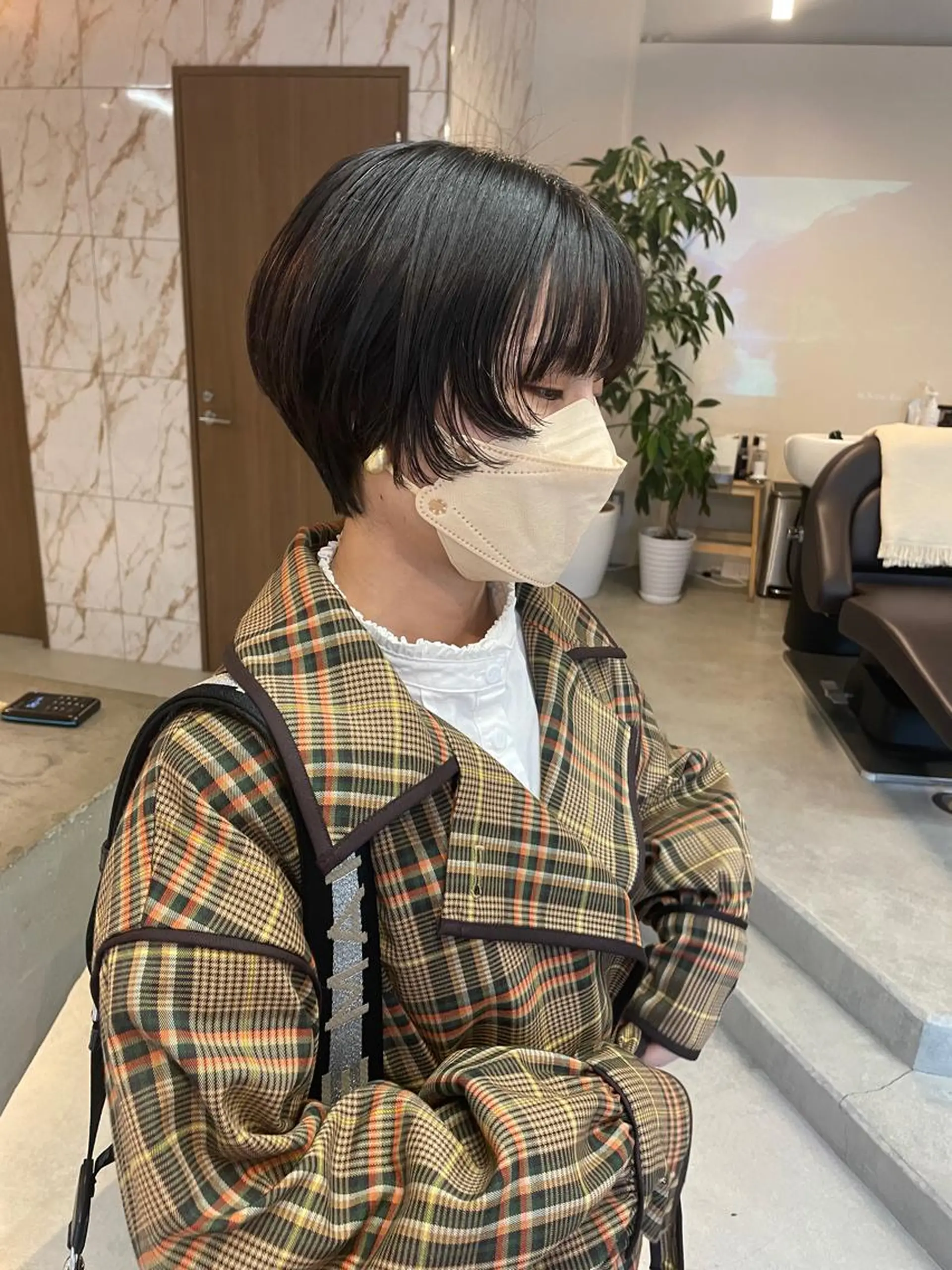 ショート カラー 韓国風ヘア カット ヘアセット Masena所属・💎韓国風レイヤー /ボブ💎Namiのヘアスタイル