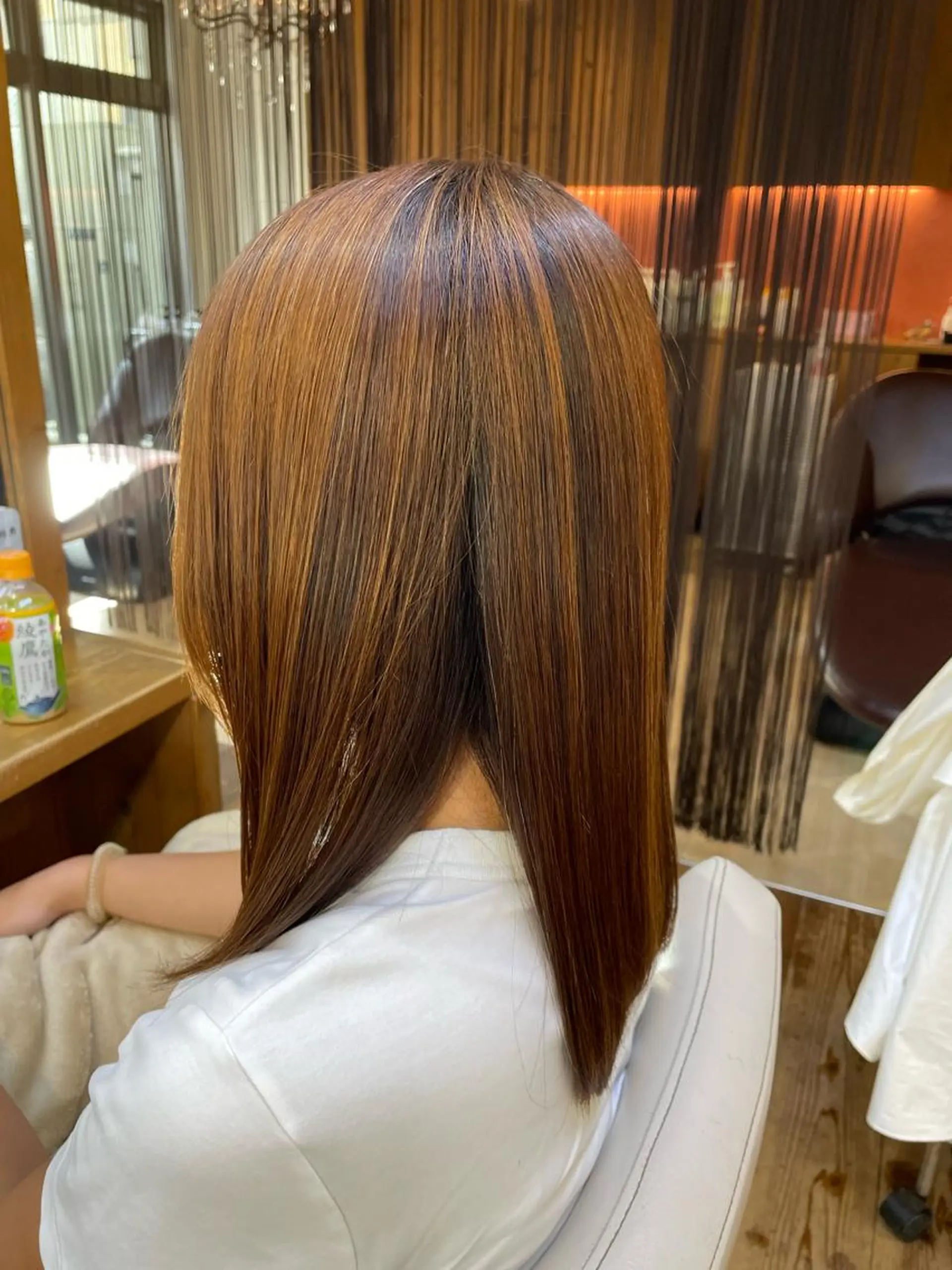 ミディアム 縮毛矯正 brote所属・山木 裕子のヘアスタイル