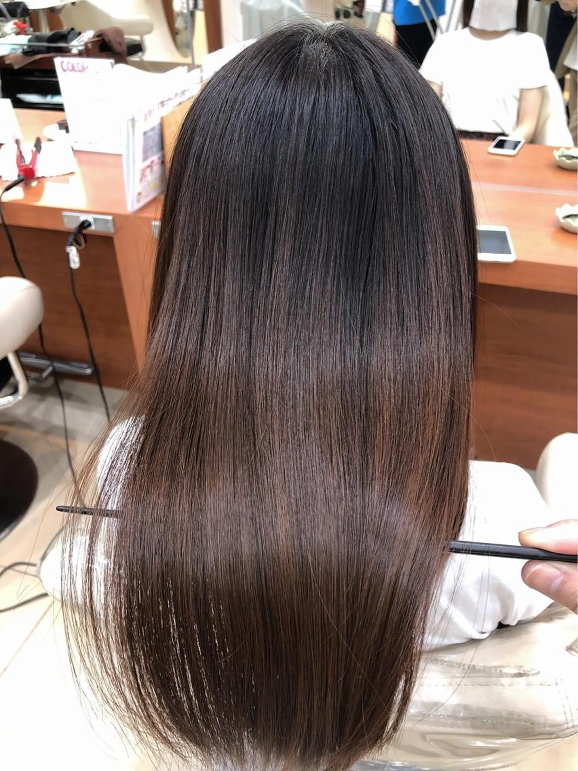 ロング 髪質改善 縮毛矯正 トリートメント 酸熱トリートメント 縮毛矯正 トリートメント コテ巻き風パーマ/ 髪質改善/河島恭平のヘアスタイル