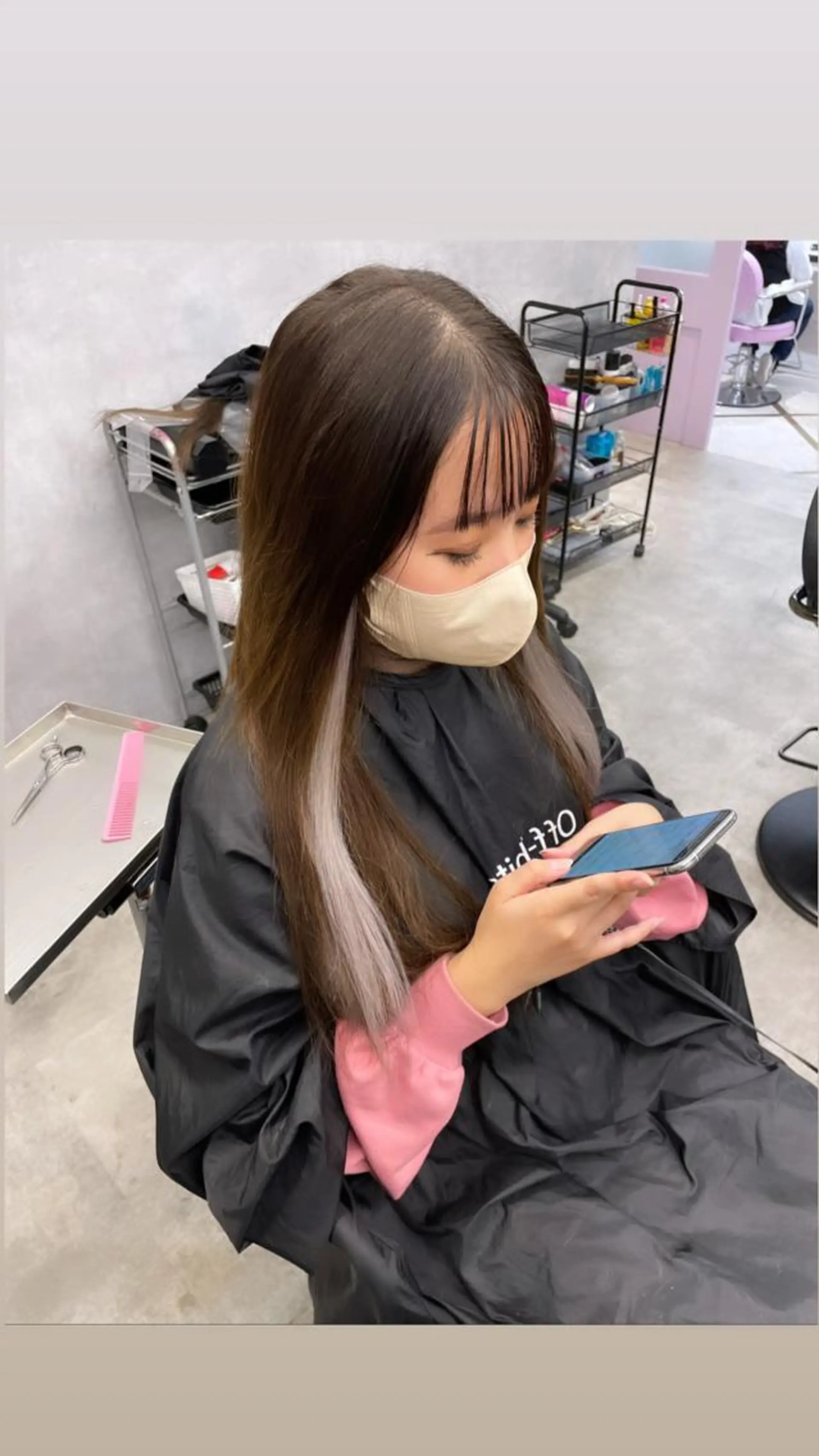 ロング ロング 縮毛矯正・髪質改善 特化 出納 直起のヘアスタイル