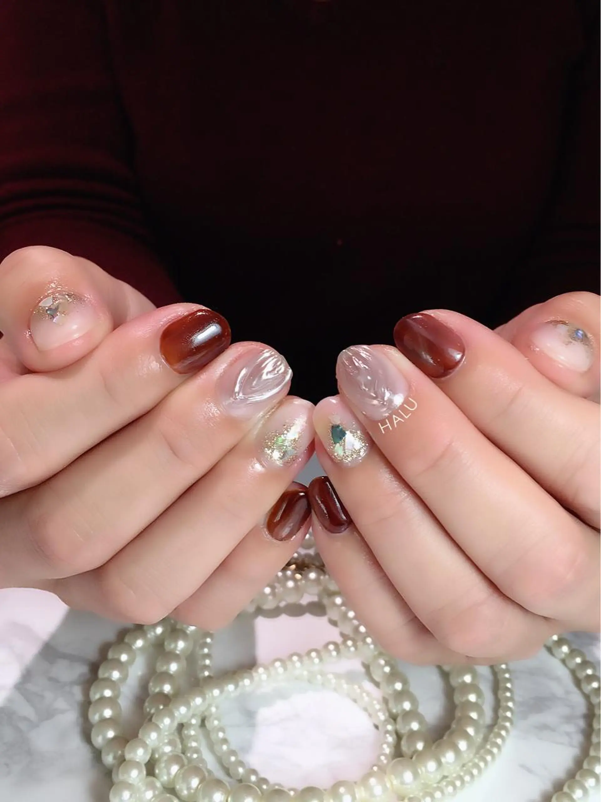 ネイル ニュアンスネイル HALU ハルのネイルデザイン