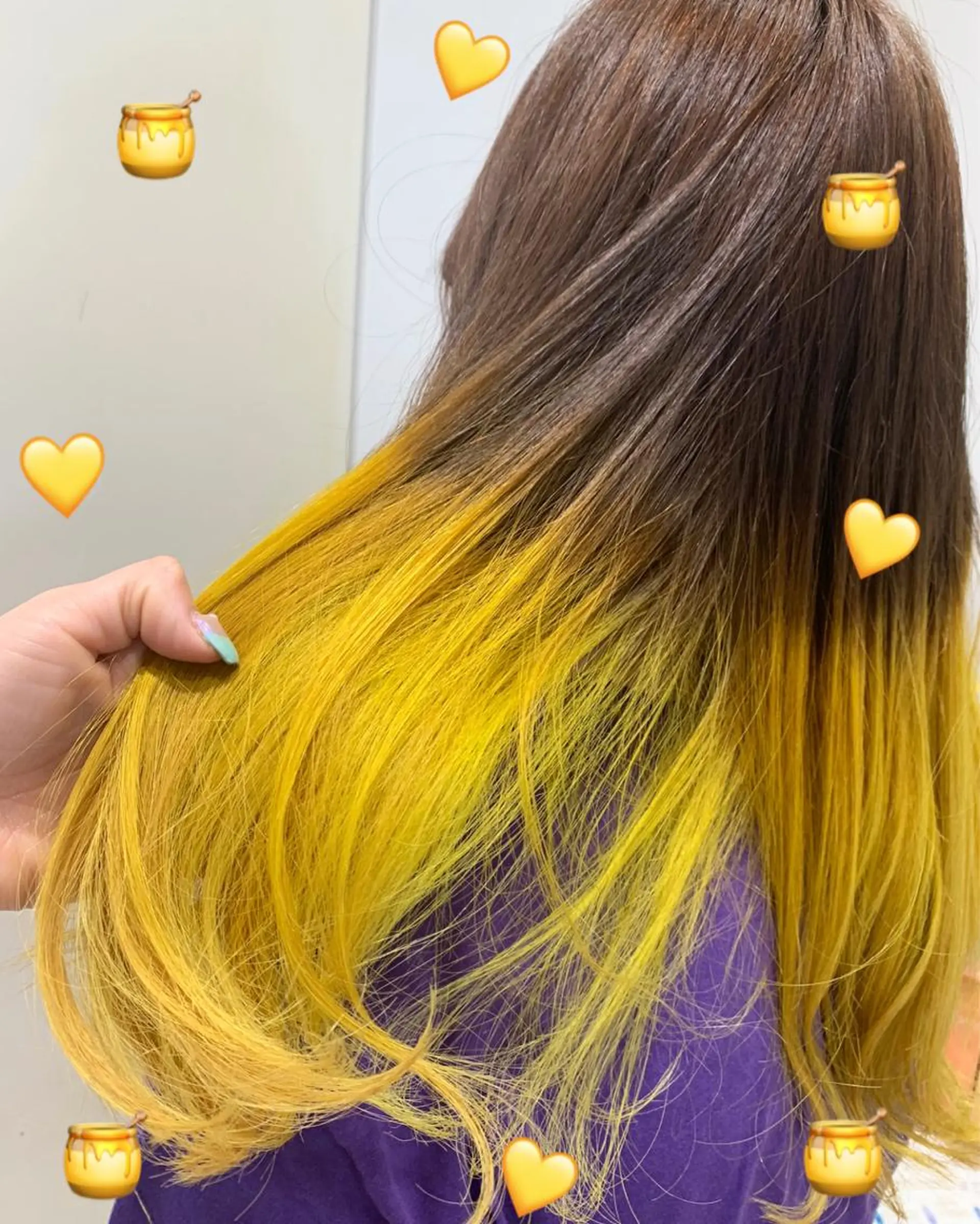 ミディアム カラー イエローカラー 新宿駅近♡個室 ♡関口三都季🌜のヘアスタイル