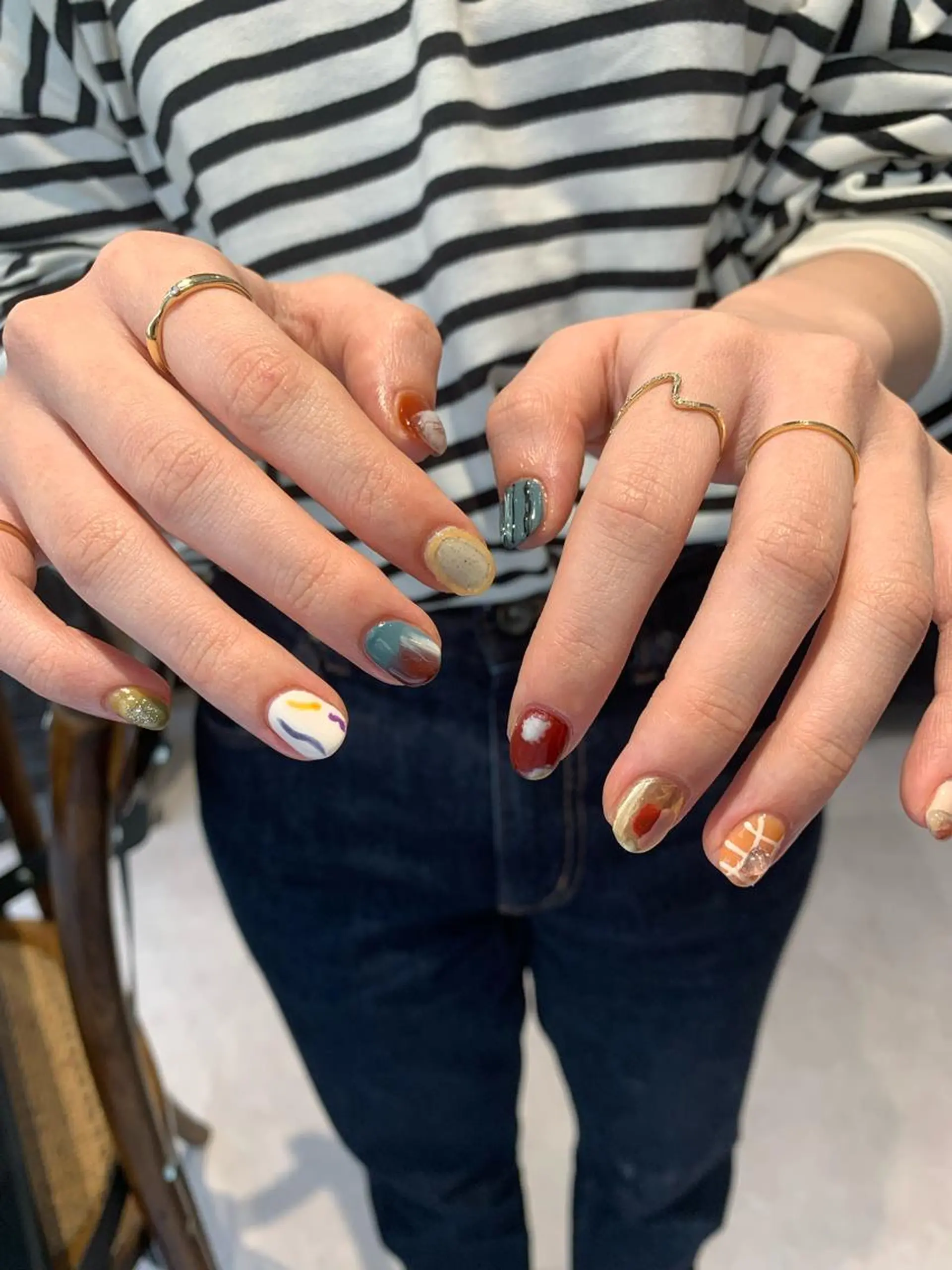 ネイル ニュアンスネイル ぷっくりネイル マキノ ユイのネイルデザイン