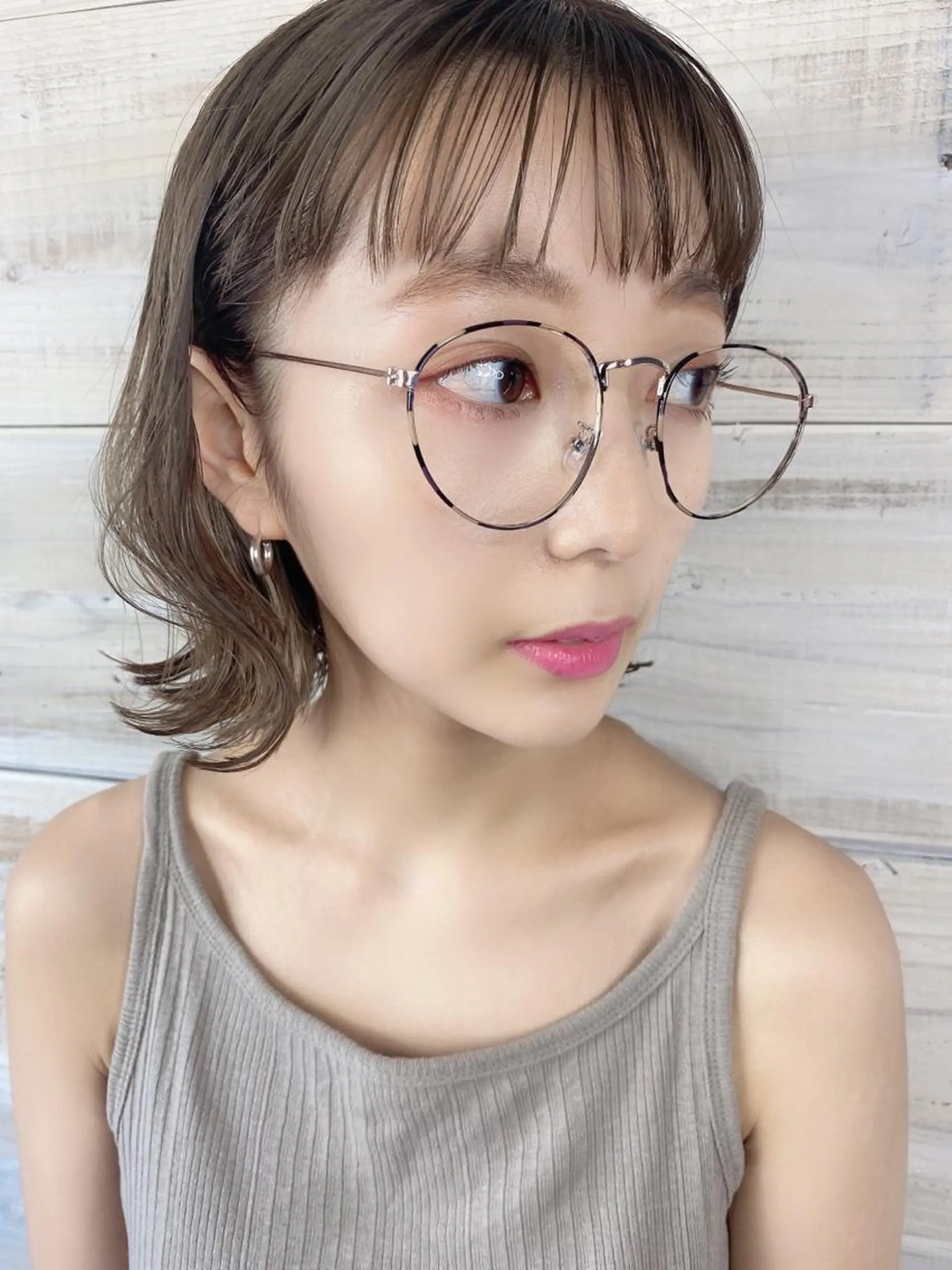 ミディアム カラー ボブ 高瀬 信幸のヘアスタイル