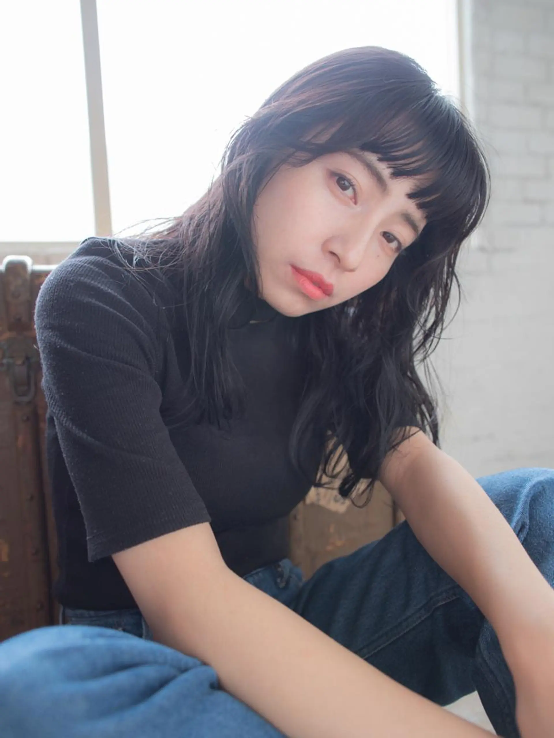 セミロング カット くろだ ちはるのヘアスタイル