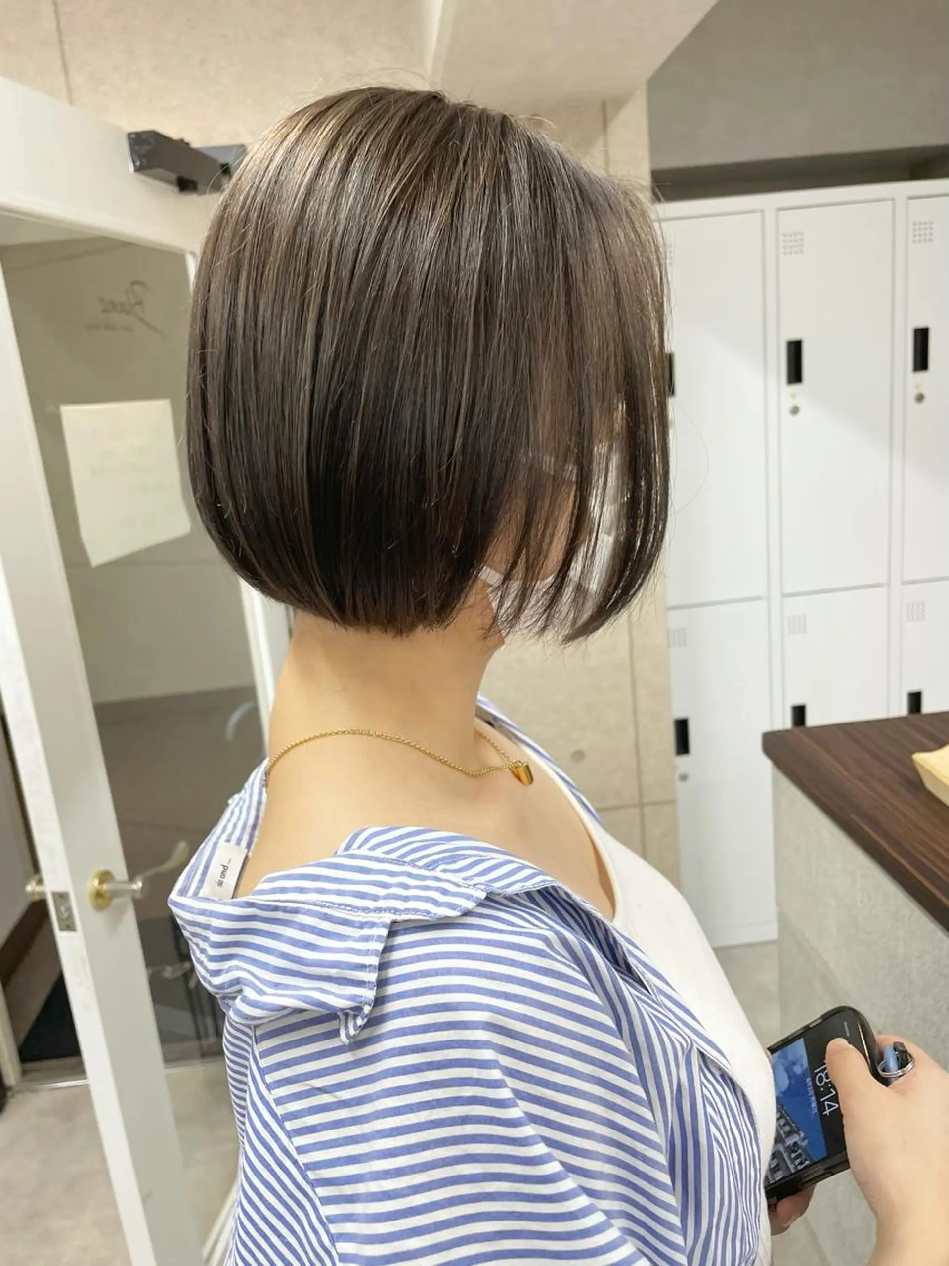 ショート カラー ハイライトカラー ボブ ハイライト 窪田 椋介のヘアスタイル