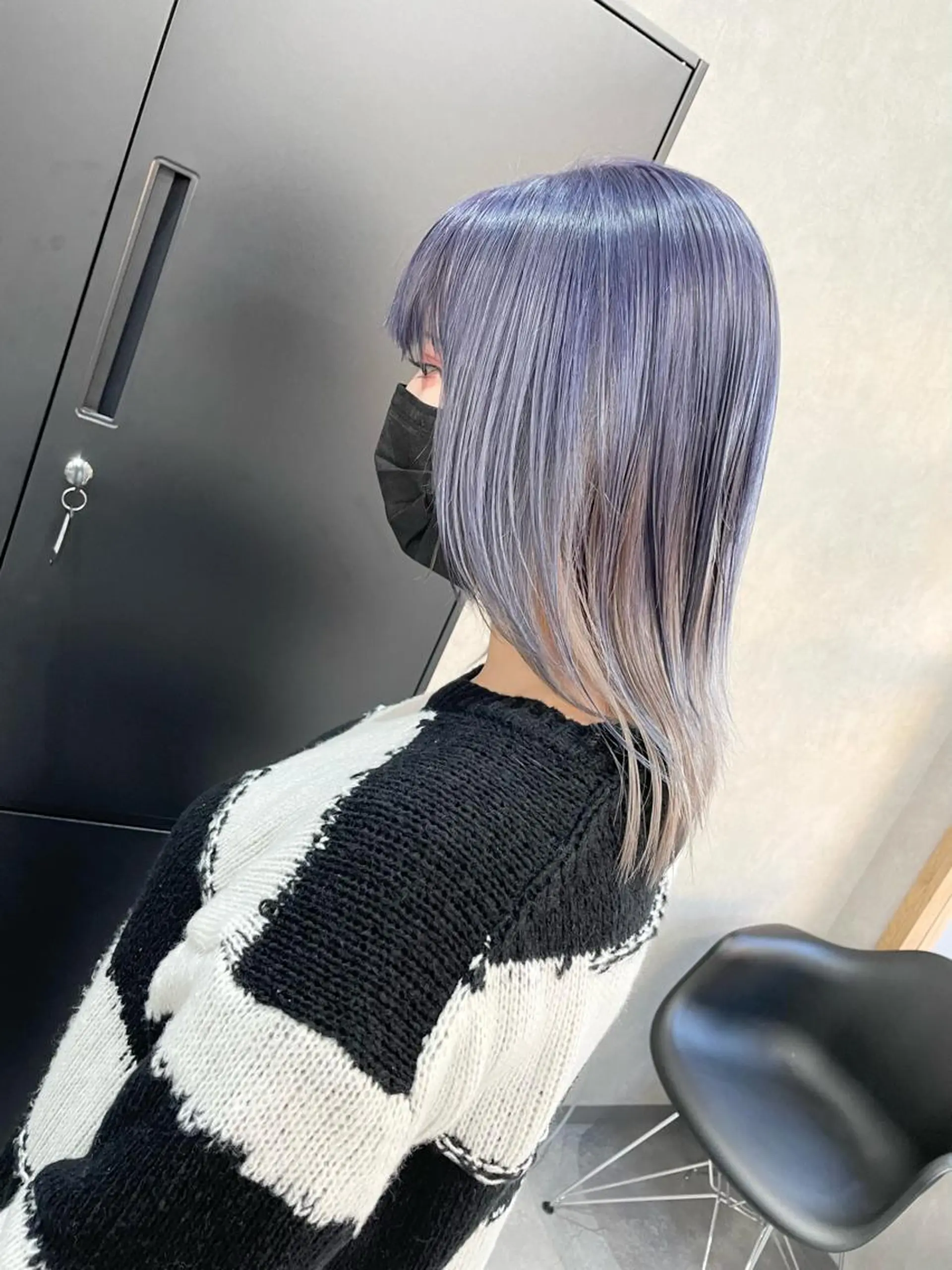 セミロング 外国人風カラー ハイライト 韓国風ヘア レイヤーカット カット ヘアカラー AN'TIA小作代表 ⭐︎kazuma⭐︎のヘアスタイル