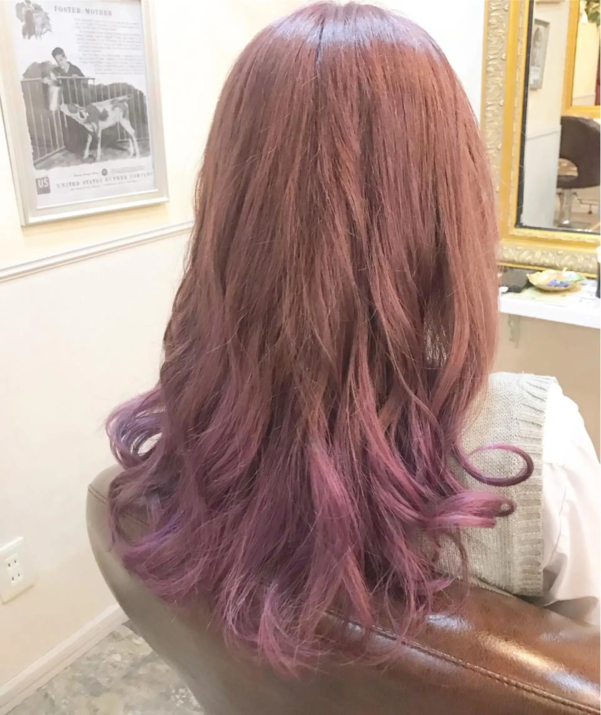 ロング カラー 岩谷/ブリーチ 🪽透明感カラーのヘアスタイル