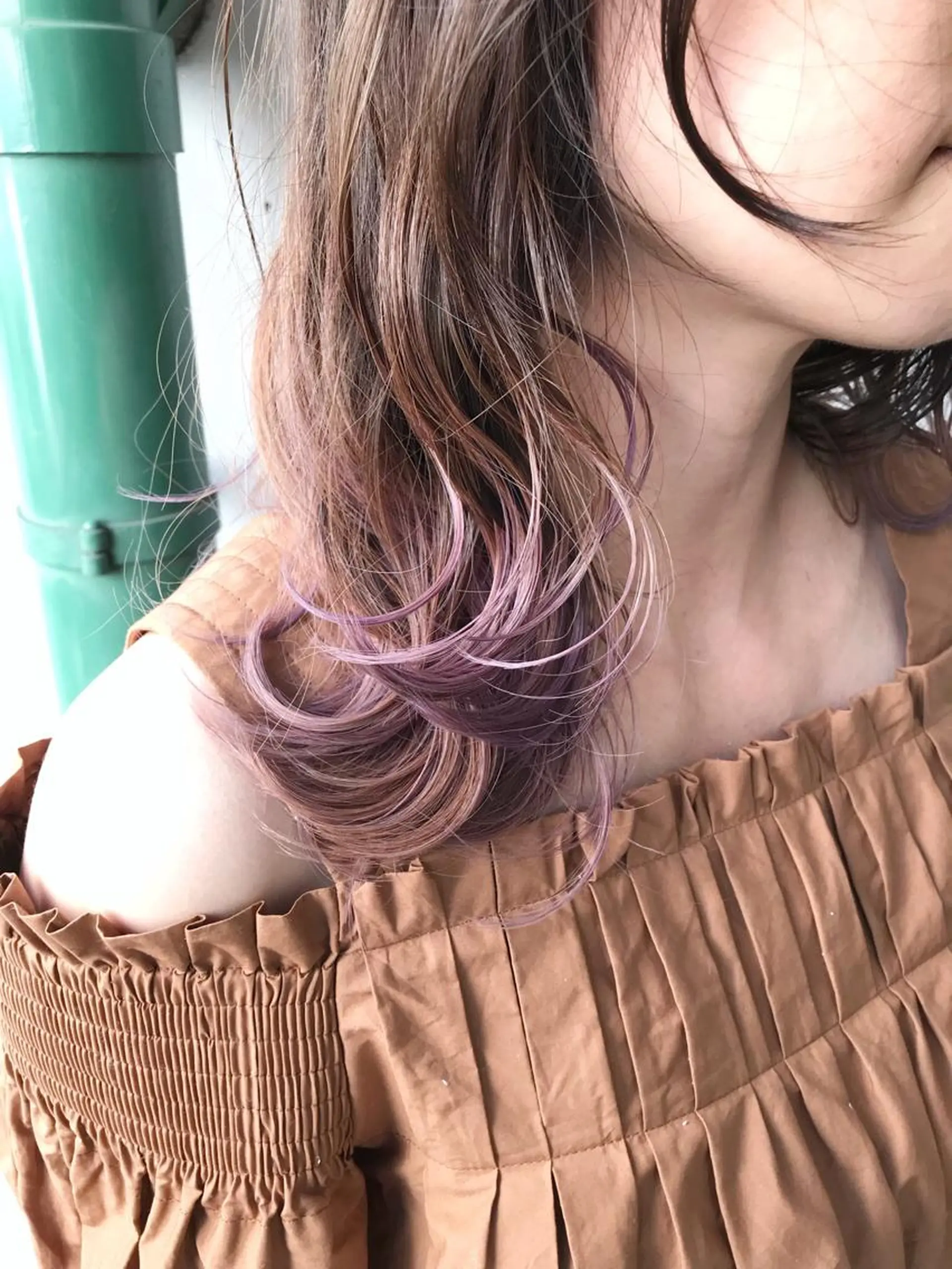 セミロング カラー 原山 直人のヘアスタイル