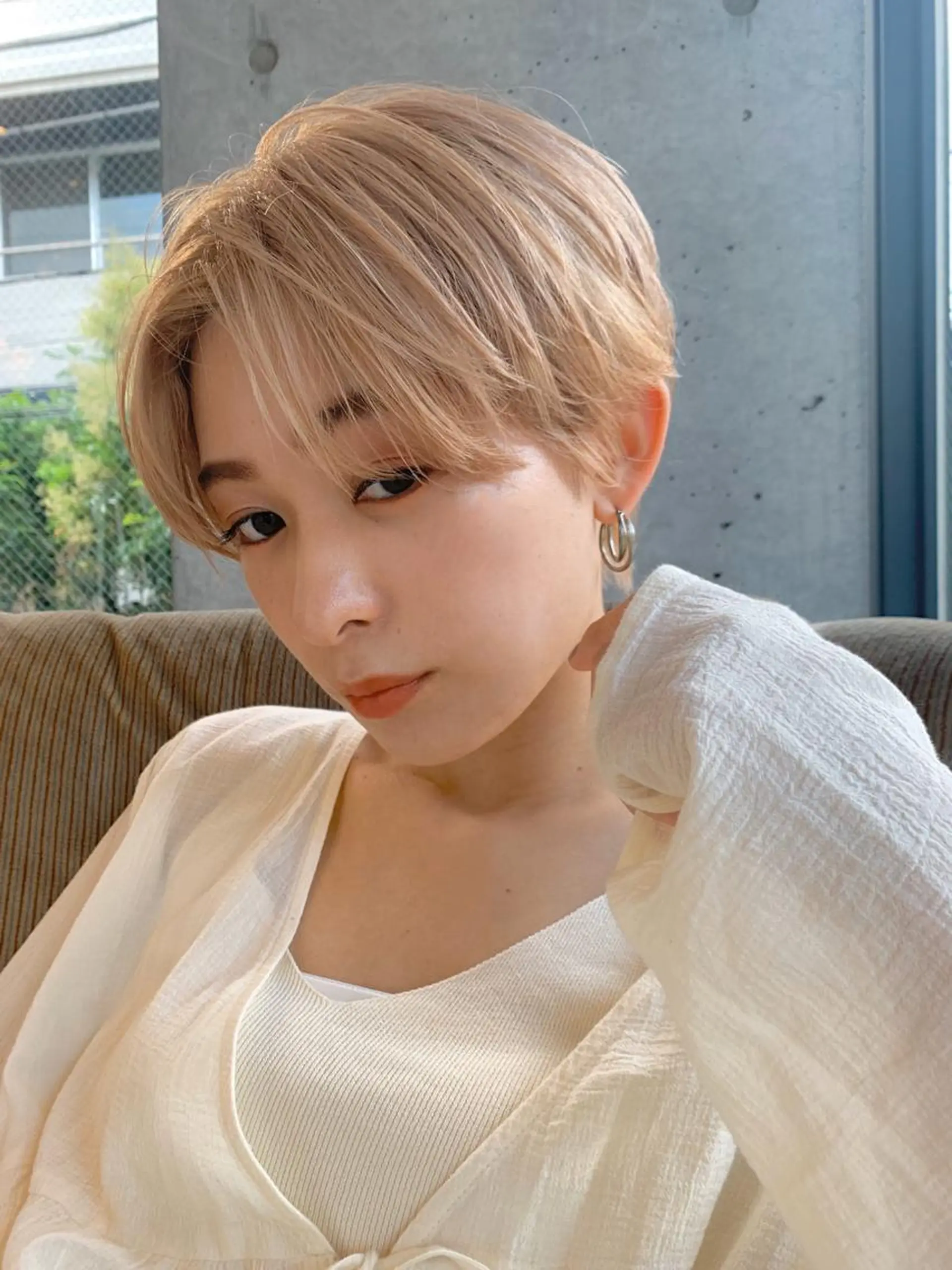ショート カラー カット ヘアカラー トリートメント MAYU 💚森下のヘアスタイル