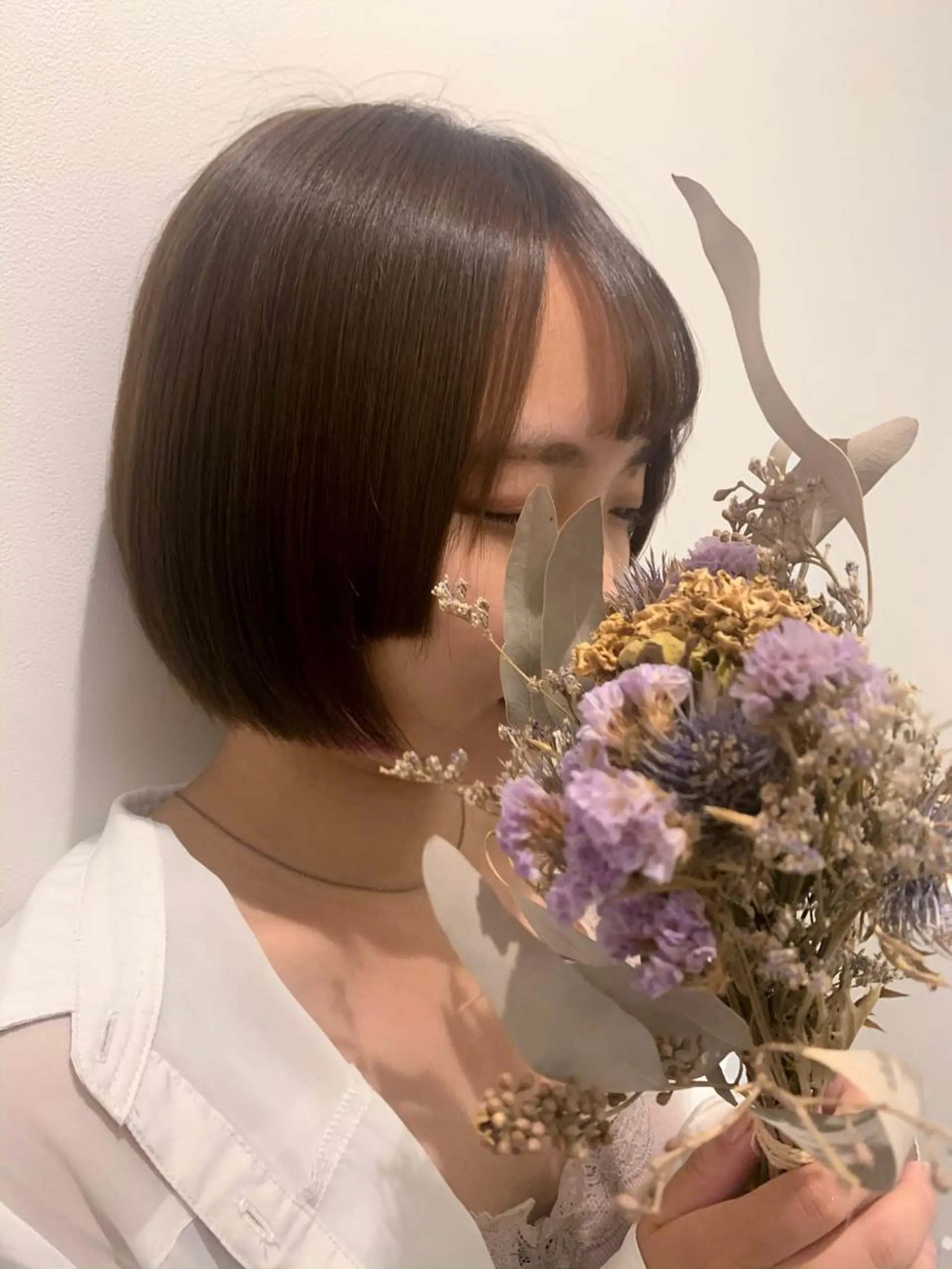 ショート カラー カット ヘアカラー トリートメント ワクダ アイリのヘアスタイル