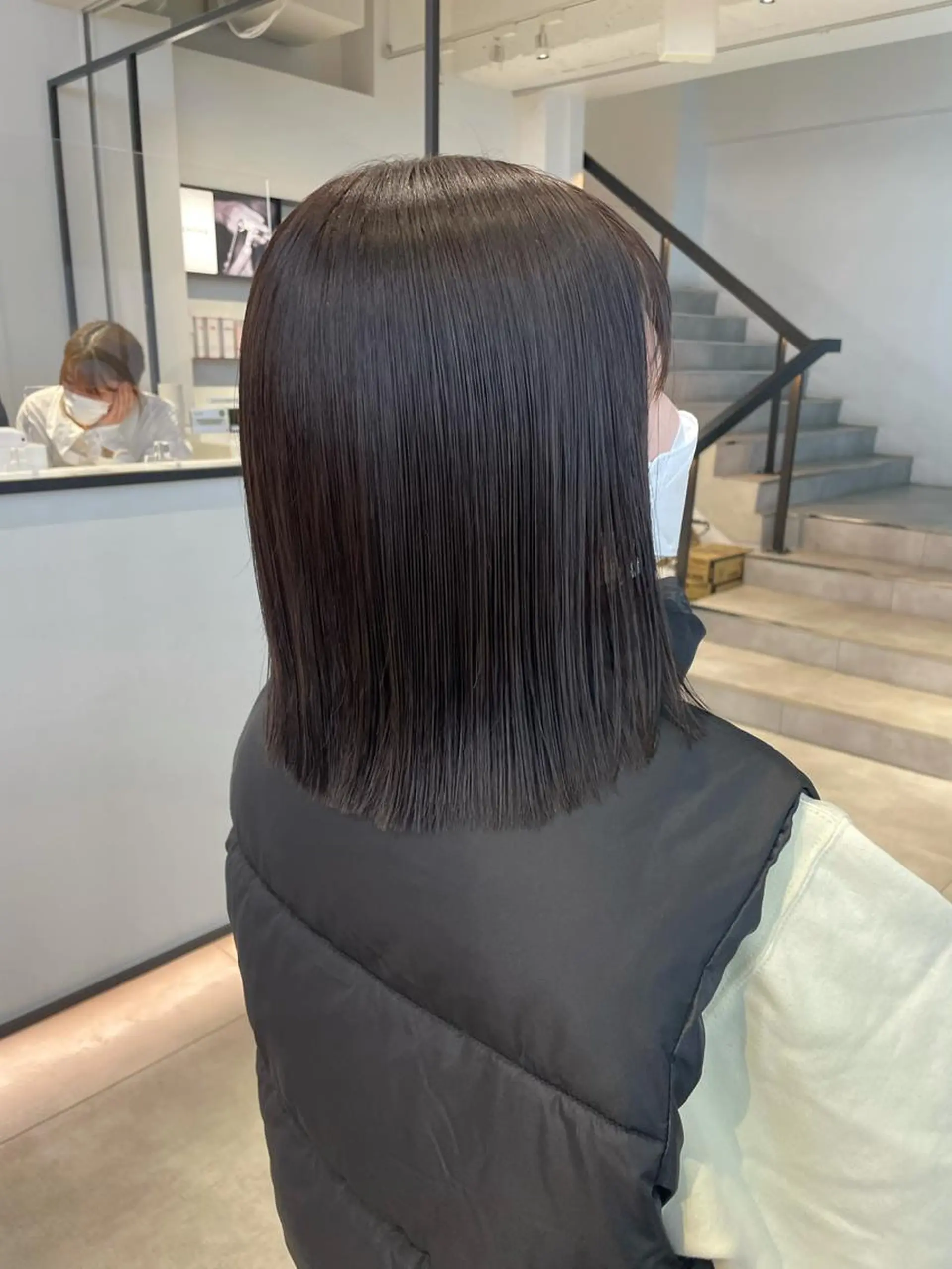 ミディアム カット 🎀ボブ+ハイトーン シュカ👶🏻のヘアスタイル