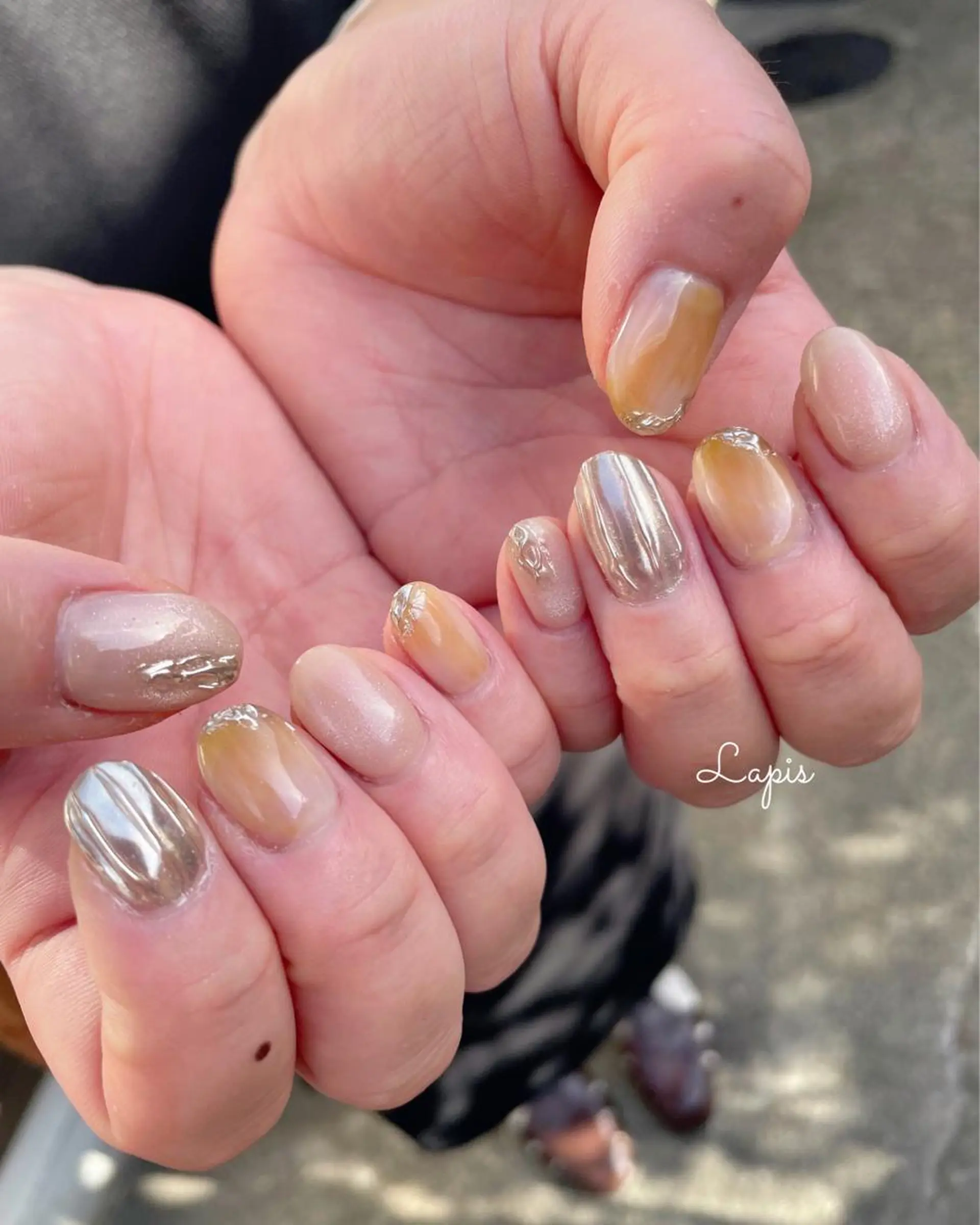 ネイル ハンドネイル Lapis *のネイルデザイン