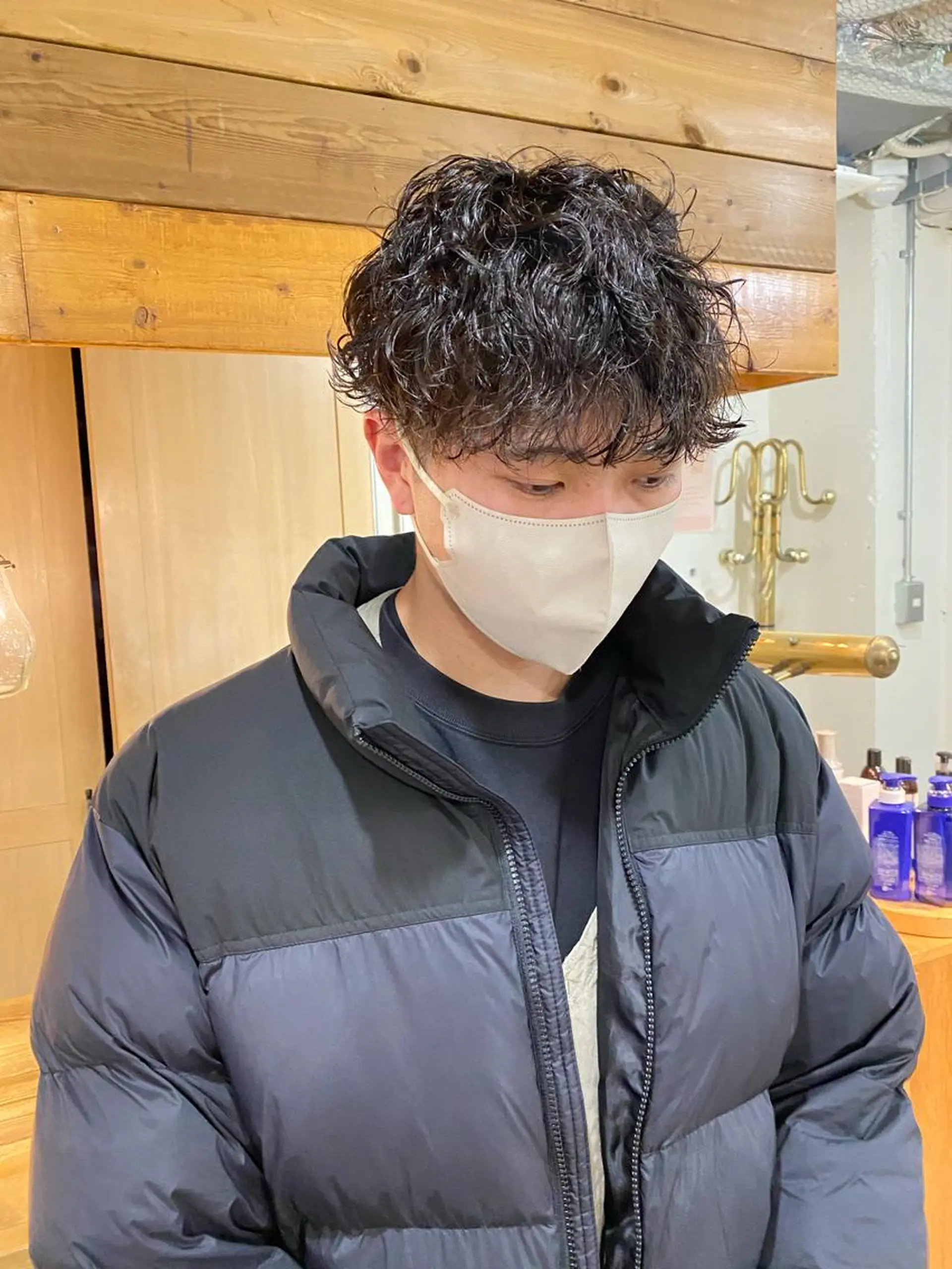 パーマ メンズ 竹内 柚子のヘアスタイル