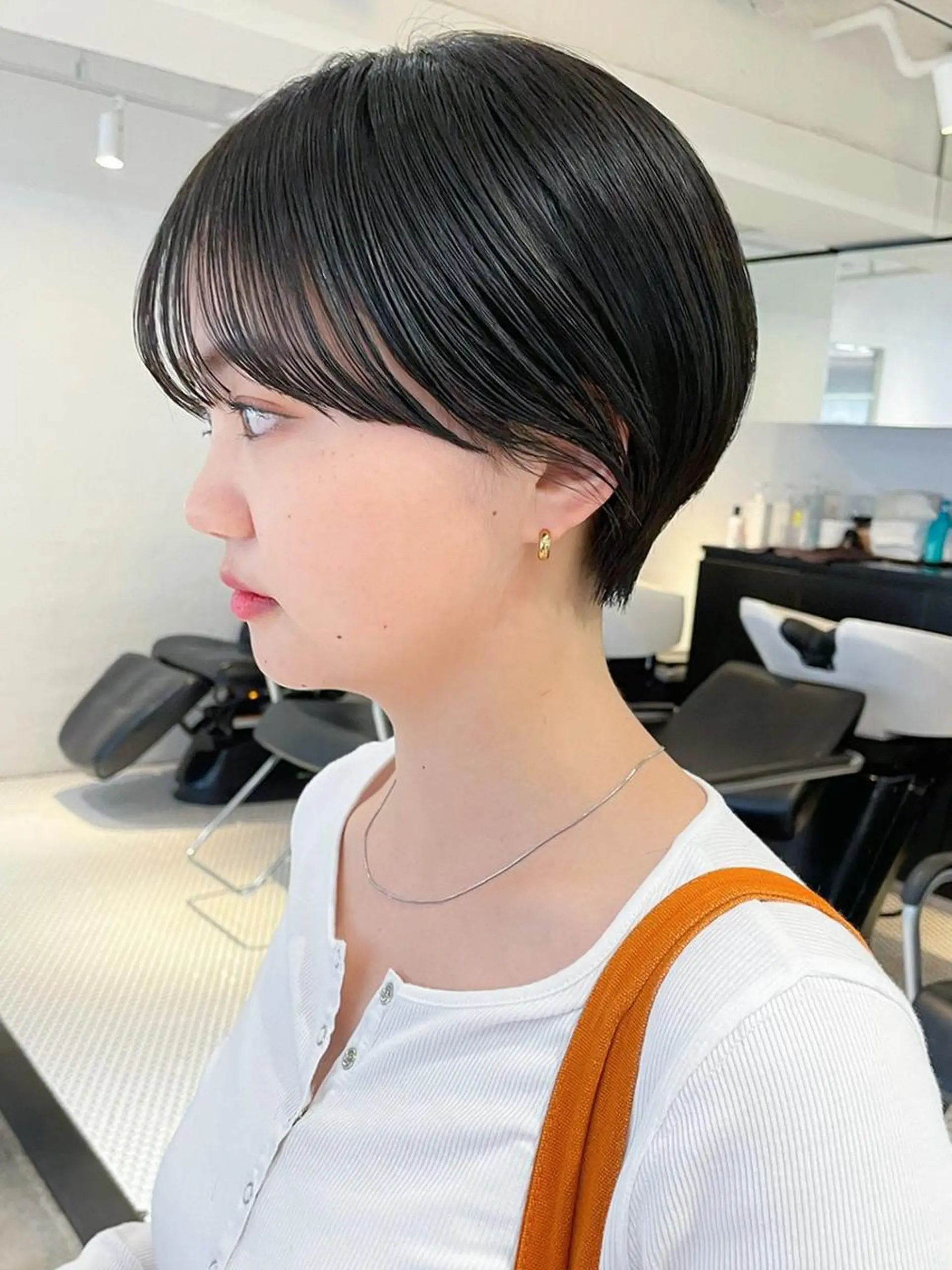 ショート カラー パーマ ヘアアレンジ ショートヘア ITbyALBUM 下北沢店のヘアスタイル