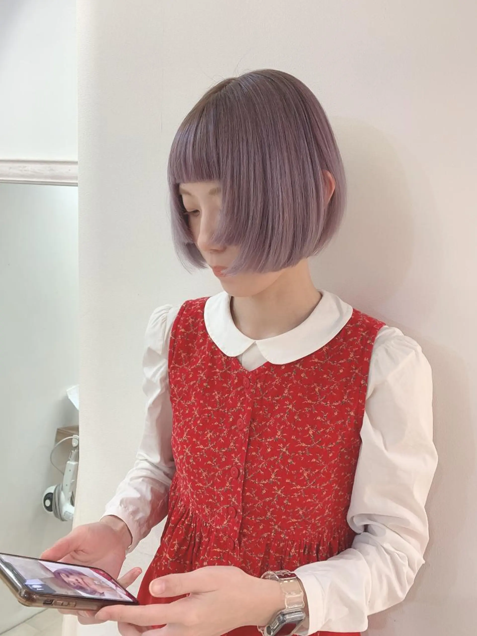 ショート カラー ヘアカラー トリートメント なりたいが叶う ながしまじゅんきのヘアスタイル