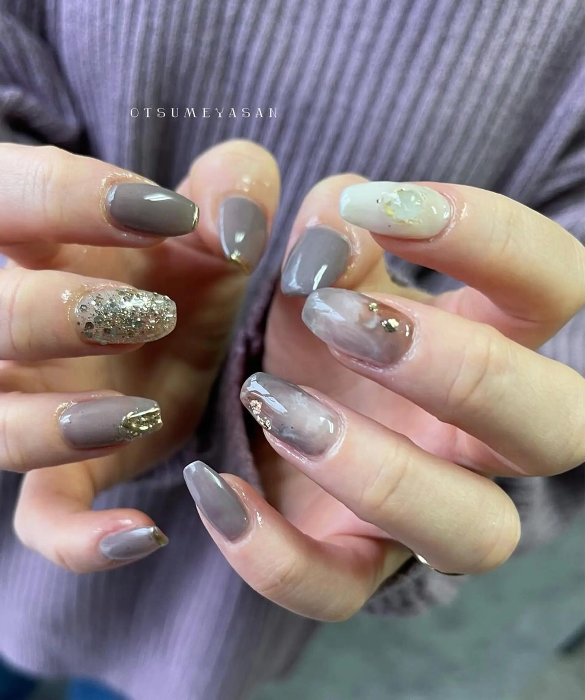 ネイル ジェルネイル 韓国ネイル マグネットネイル ミラーネイル ニュアンスネイル わたなべ ちかのネイルデザイン