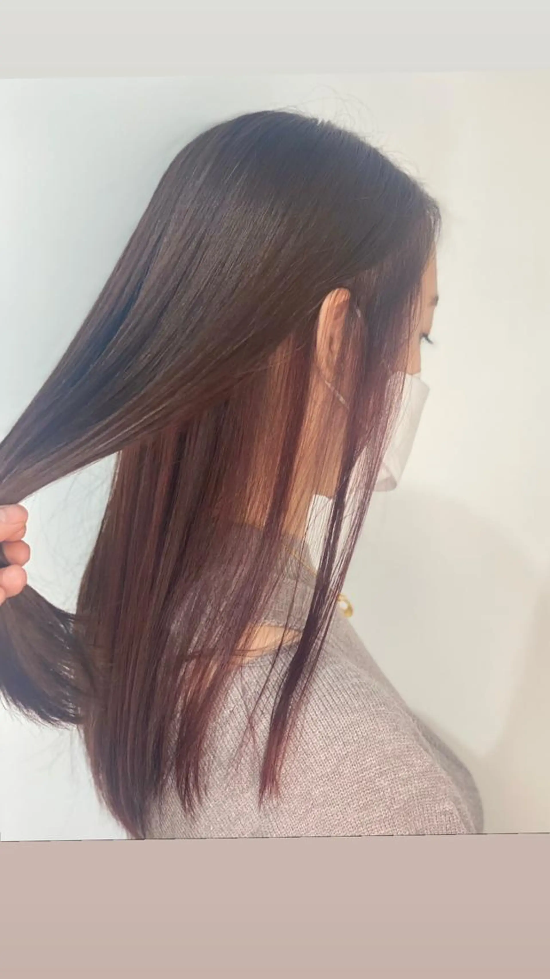 セミロング ハイライト 銀座/美髪矯正カラー 髪質改善特化🍎のヘアスタイル