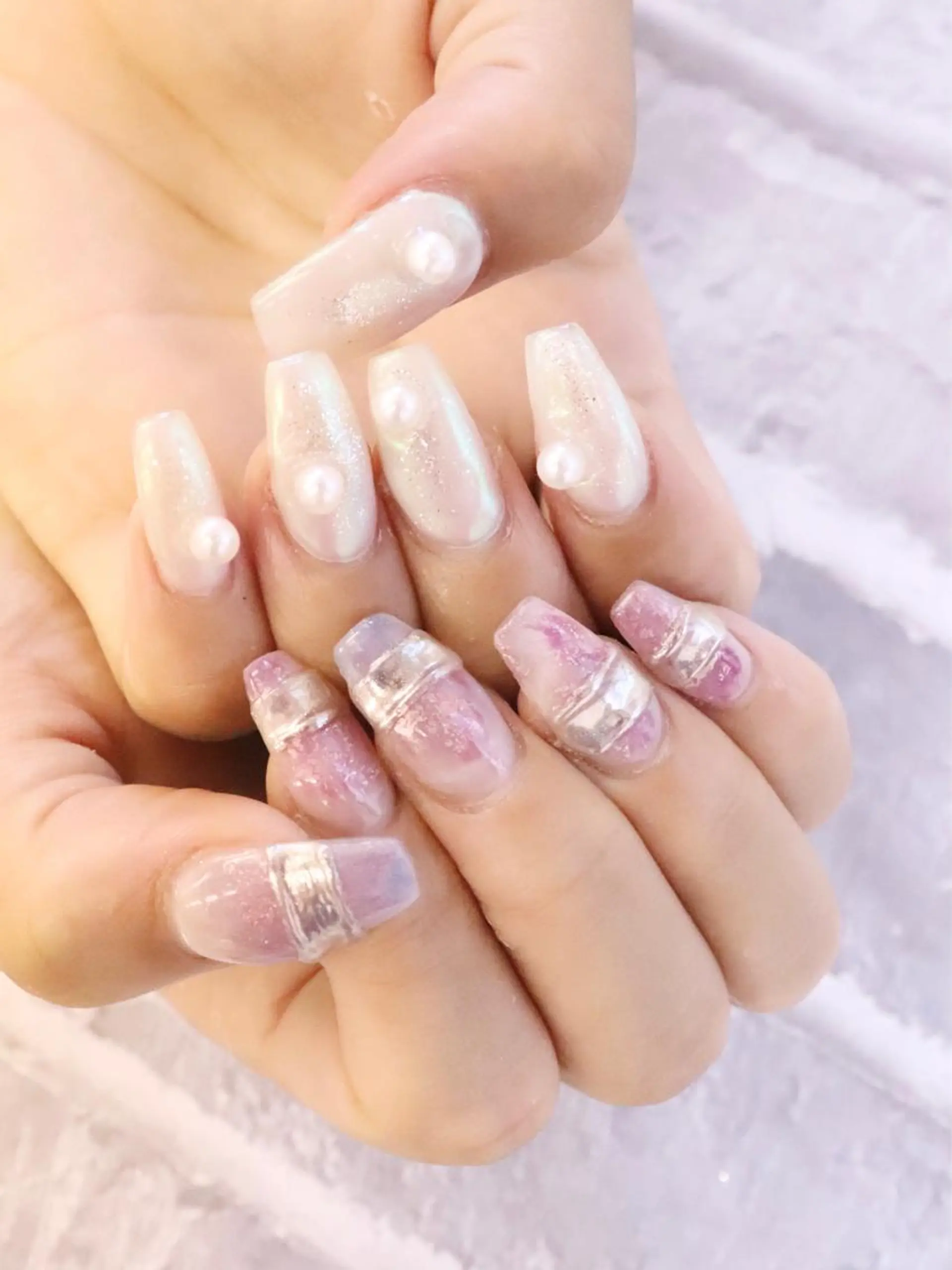 ネイル オーロラネイル Dolce.Nail 柏店のネイルデザイン