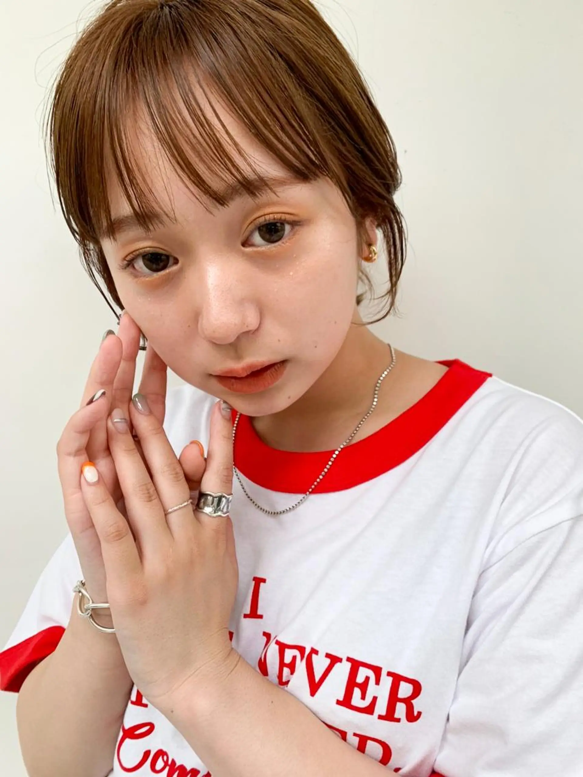 ショート ショートボブ ボブ エギョモリ 天使の羽バング・フェザーバング ハッシュカット カット ヘアカラー CEINE PATHのヘアスタイル