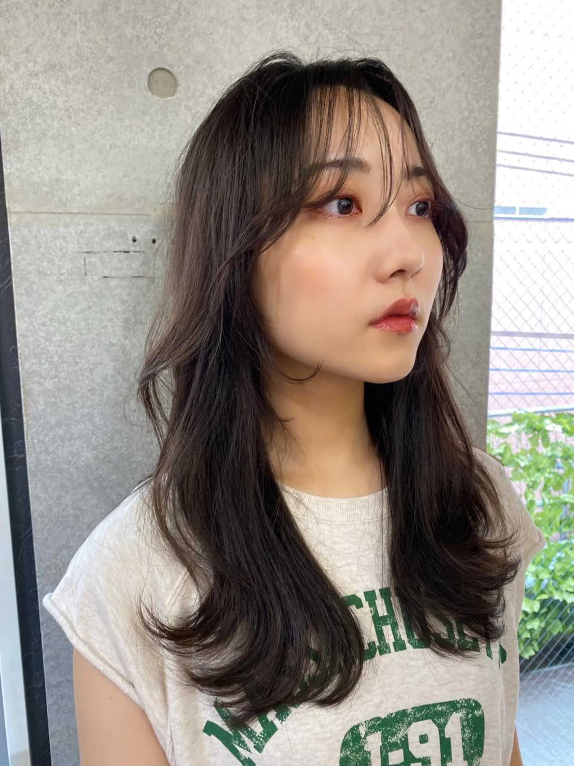 ロング カラー 顔まわりレイヤー 伸ばしかけ 髪質改善 韓国風ヘア レイヤーカット 似合わせレイヤー 🇰🇷荒木洋文のヘアスタイル