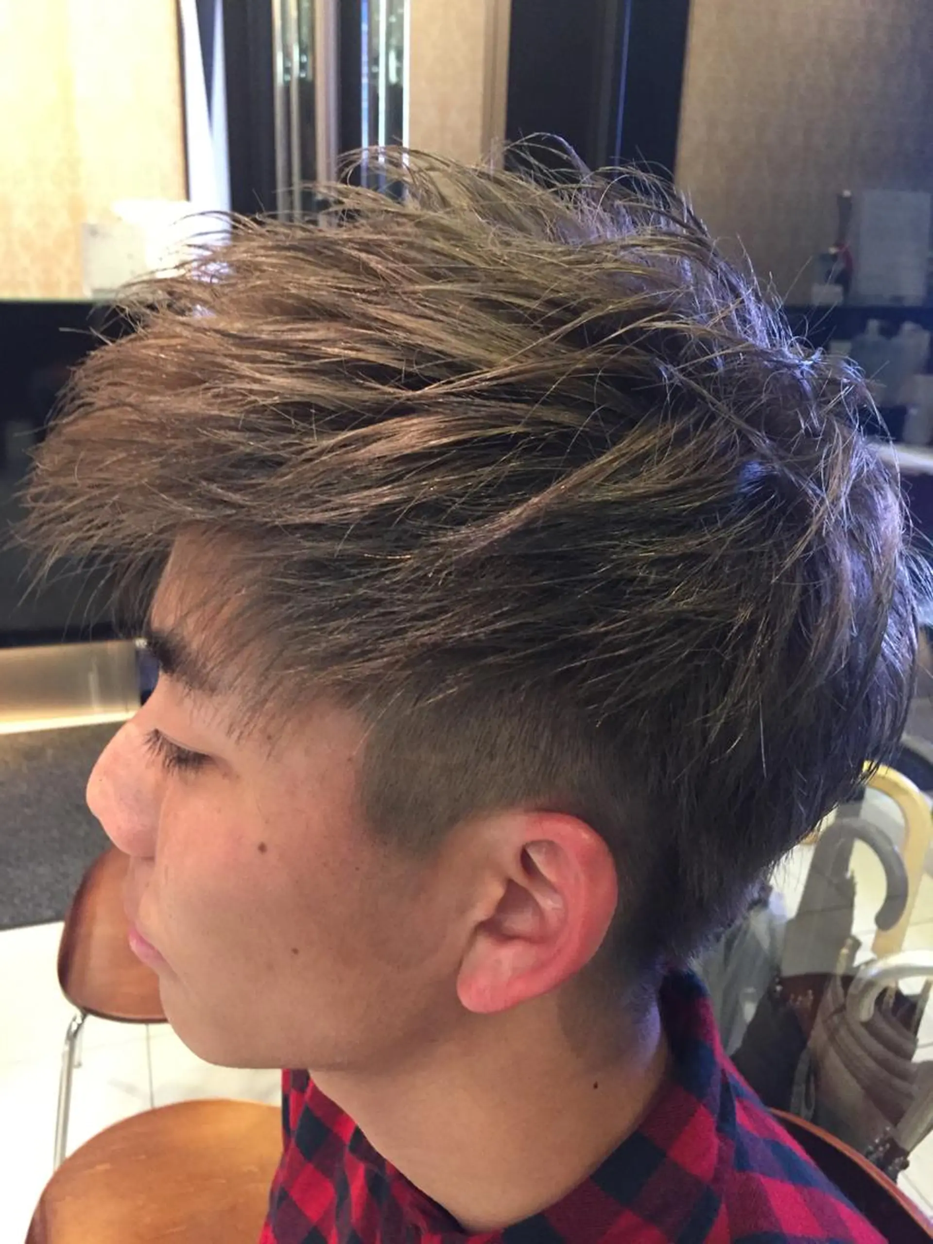 ショート カラー メンズ 関口 友行のヘアスタイル