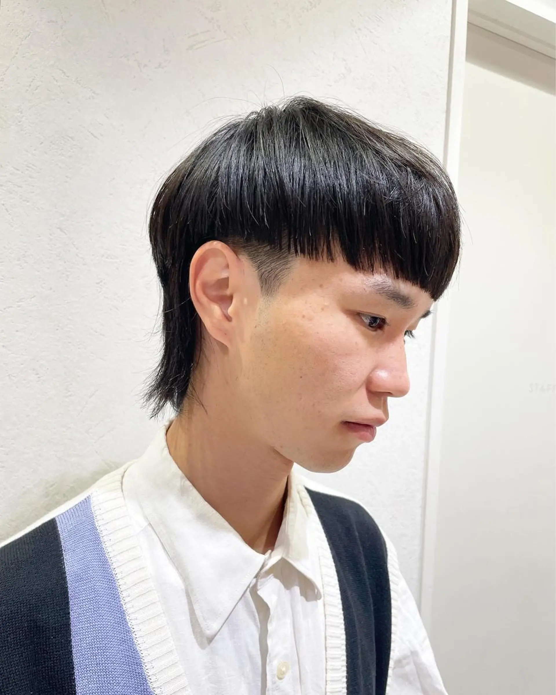 ショート メンズ ショートボブ メンズブリーチ メンズパーマ メンズウルフカット ボブ カット 似合わせ レイヤー須川のヘアスタイル