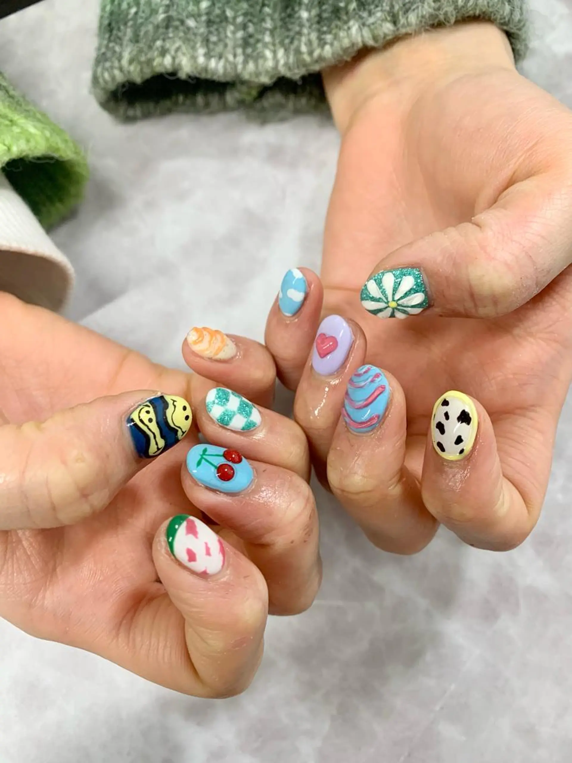 カラー ネイル pu muのネイルデザイン