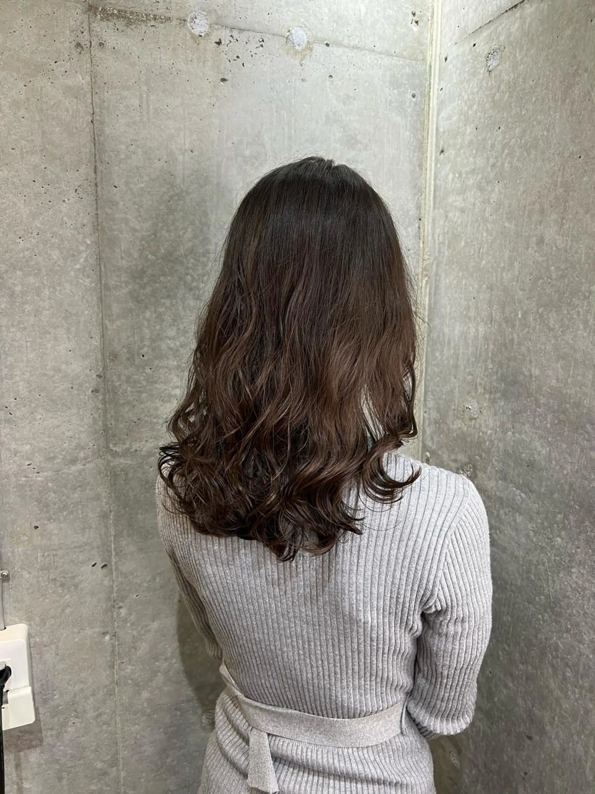 セミロング パーマ カット パーマ 高橋 竜也のヘアスタイル