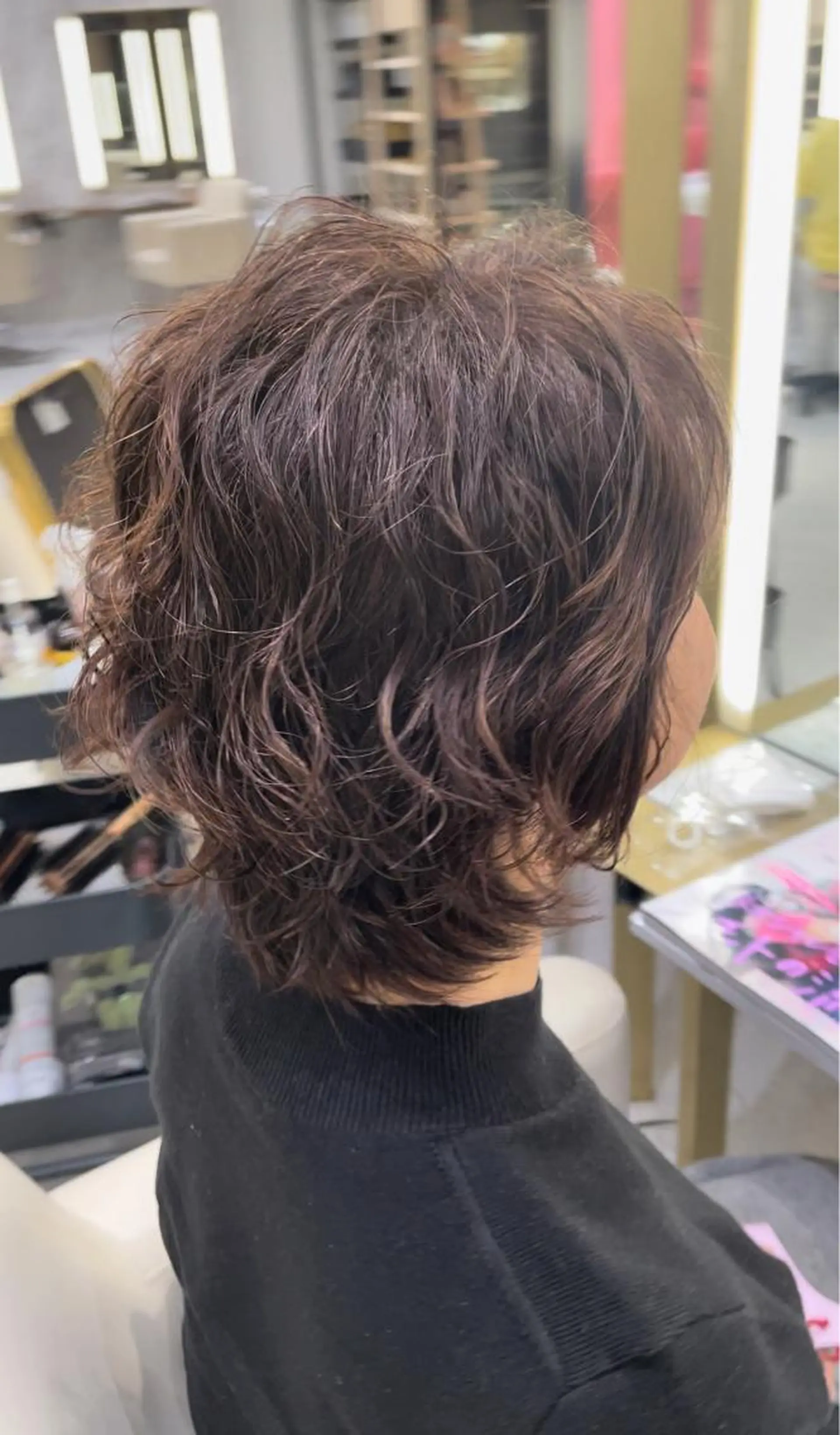 ショート パーマ k-two corso所属・パーマモデル募集🌈 森脇帆南のヘアスタイル