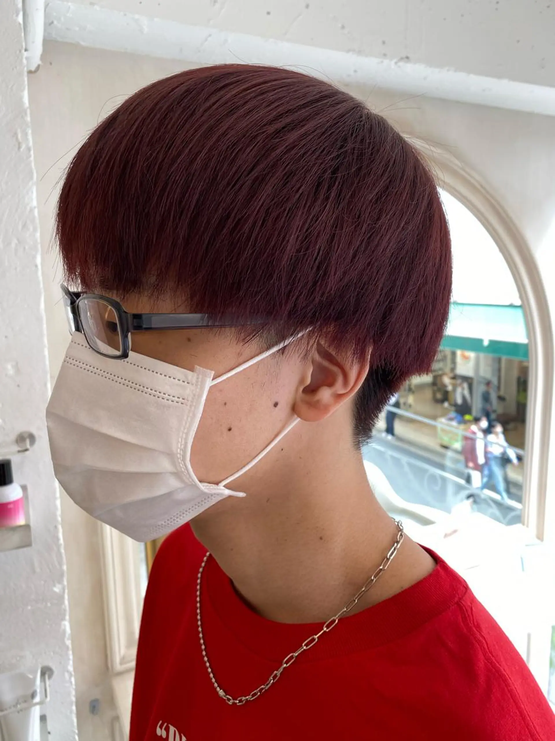 カラー メンズ ヘアカラー 似合わせパーマ 渡辺尚暉のヘアスタイル