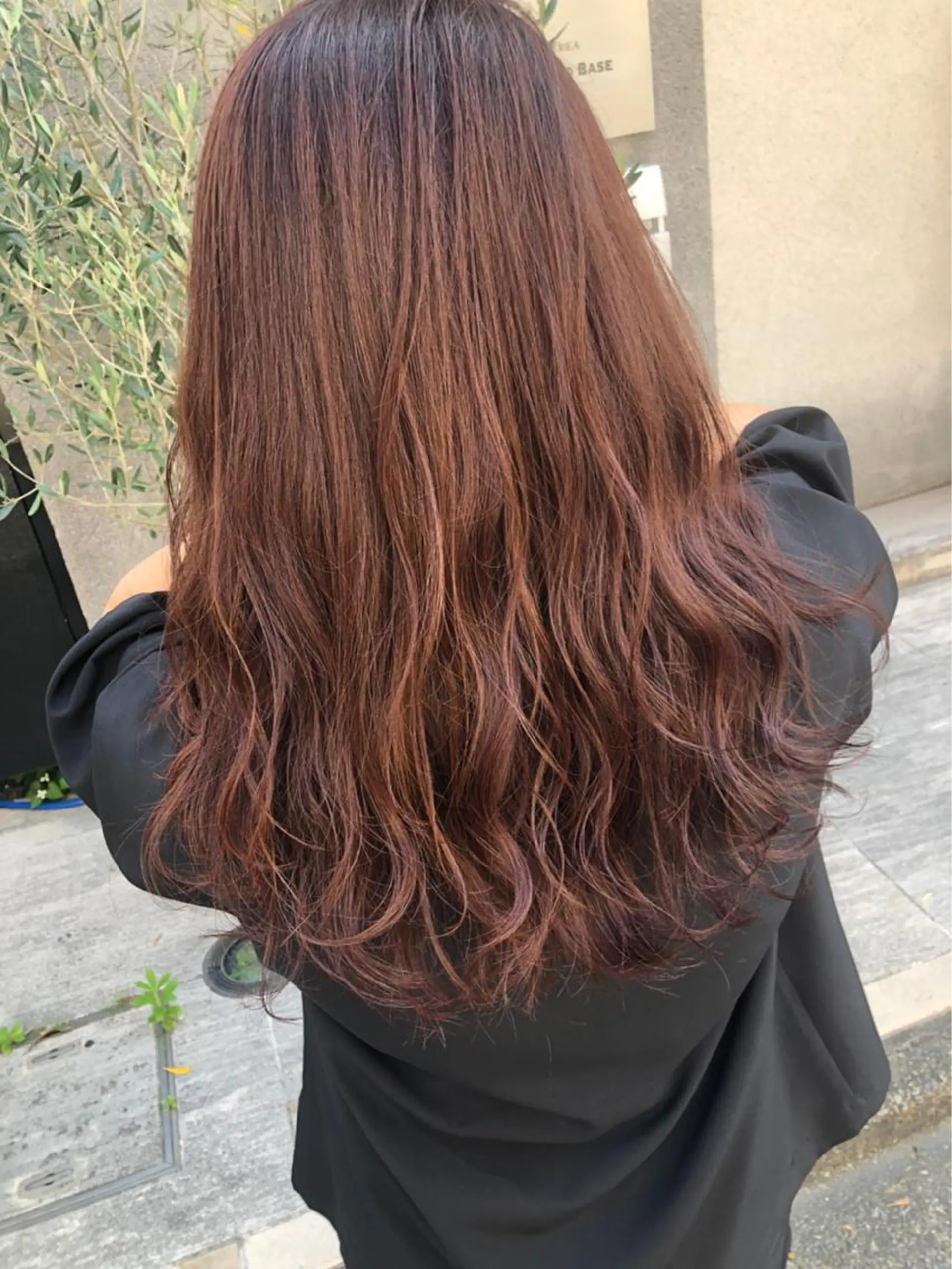 セミロング カラー ブリーチ ブリーチなしカラー 赤み消し韓国ヘア レイヤー縮毛🤍渡邉のヘアスタイル