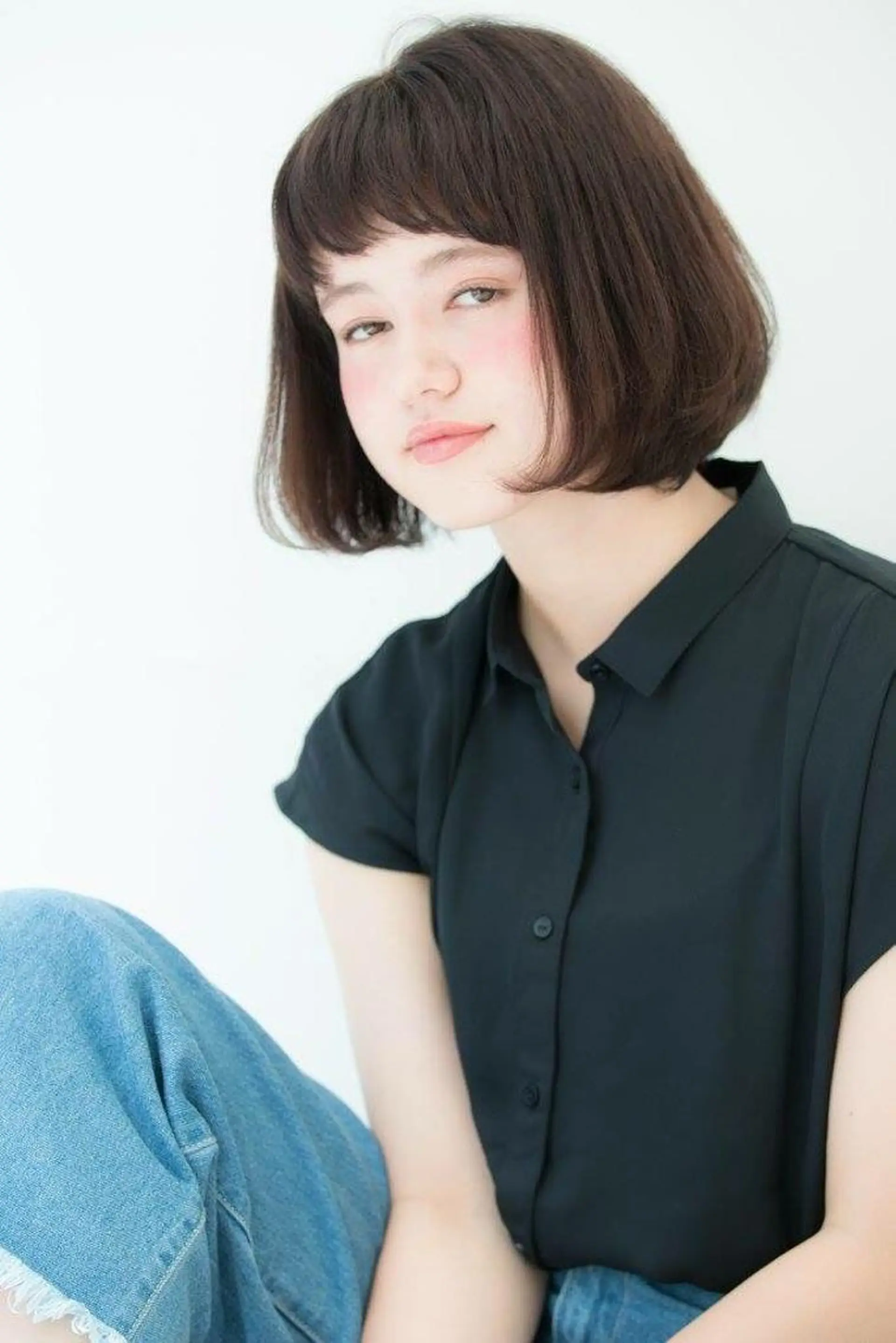 ショート ミディアム カラー パーマ 内藤 達也のヘアスタイル