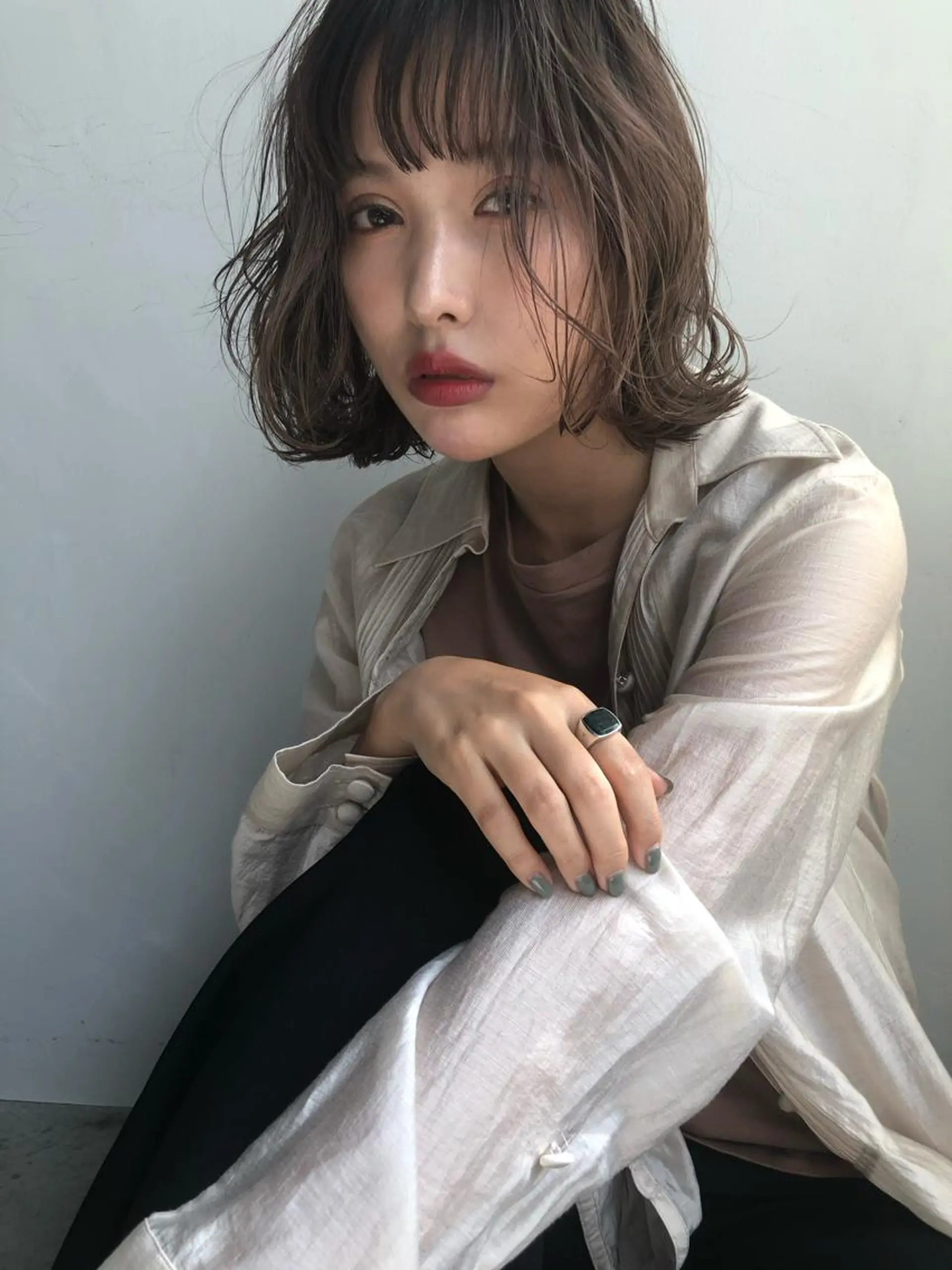 ショート カラー パーマ 低ダメージパーマ ケアパーマ/武田明大のヘアスタイル