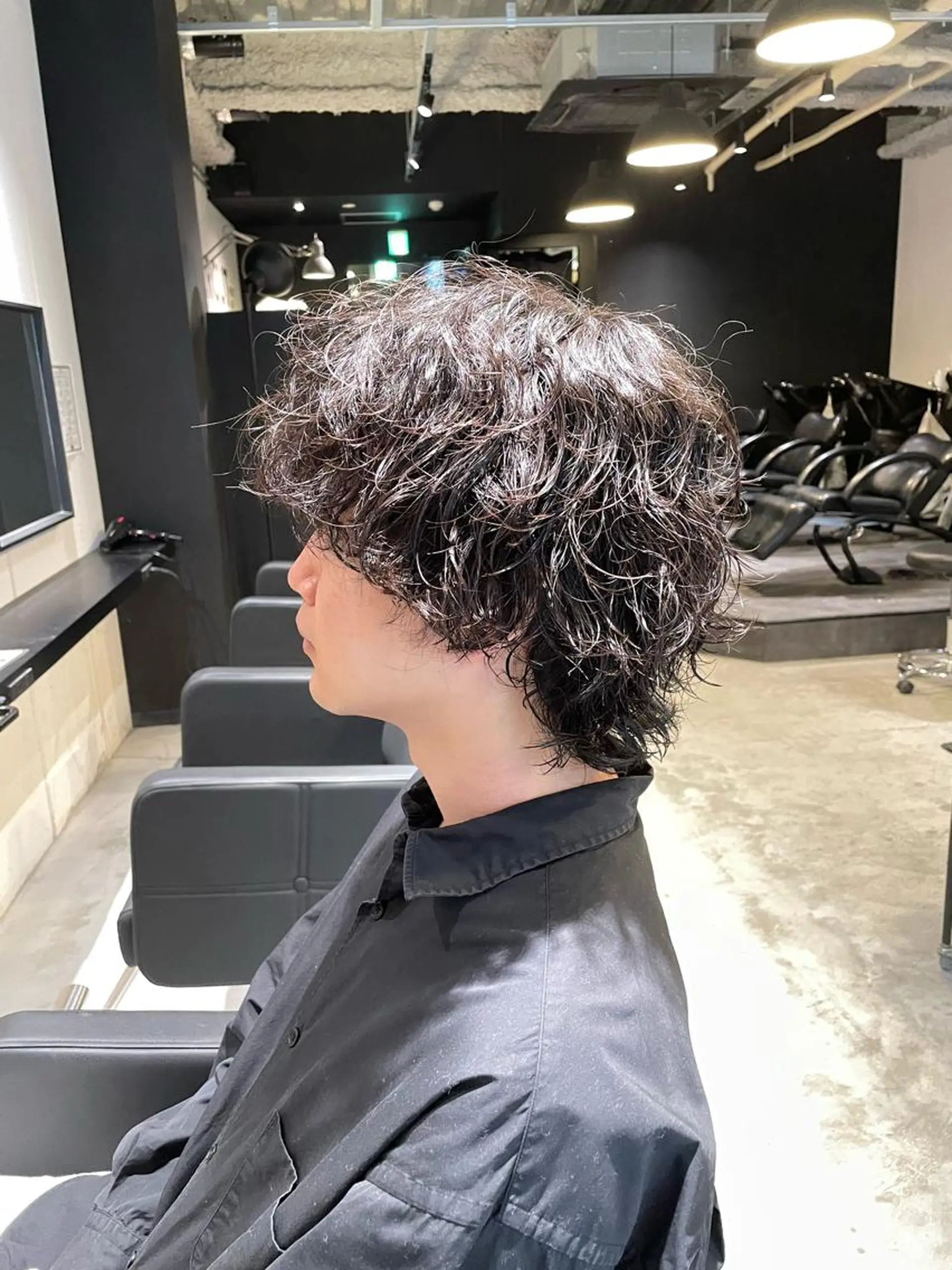 パーマ メンズカット　文山 翔世のヘアスタイル