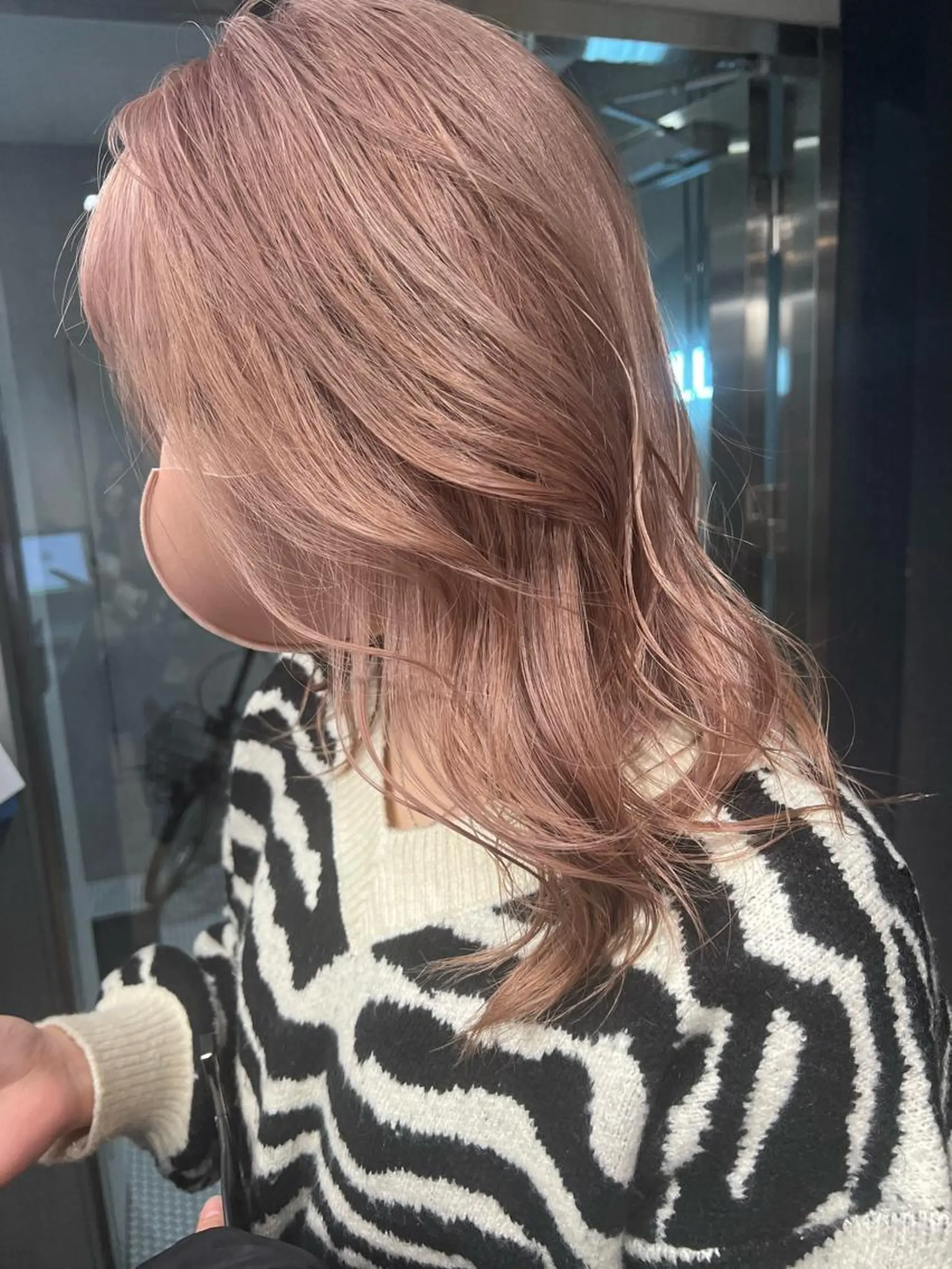 セミロング カラー M IIのヘアスタイル