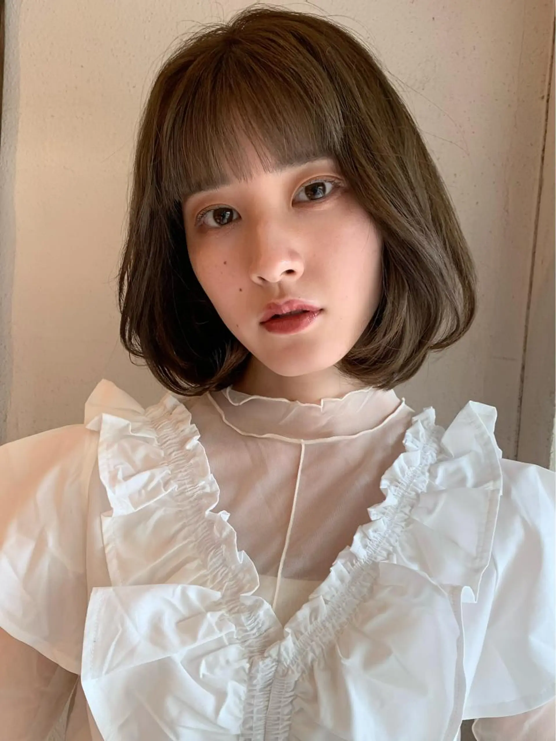 ショート カラー カット ヘアカラー トリートメント ヘッドスパ 透明感/オリーブ/ グレージュ/YUKAのヘアスタイル